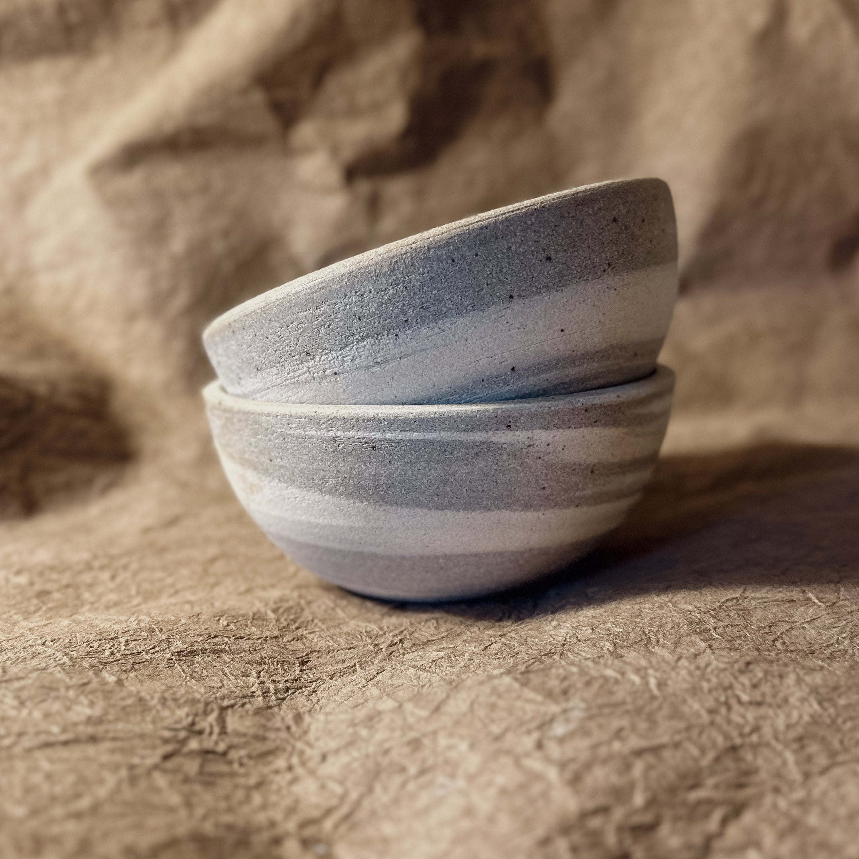 Olivia Snow Ceramics Bowl 5.5" Marbled Ceramic Cereal Bowl