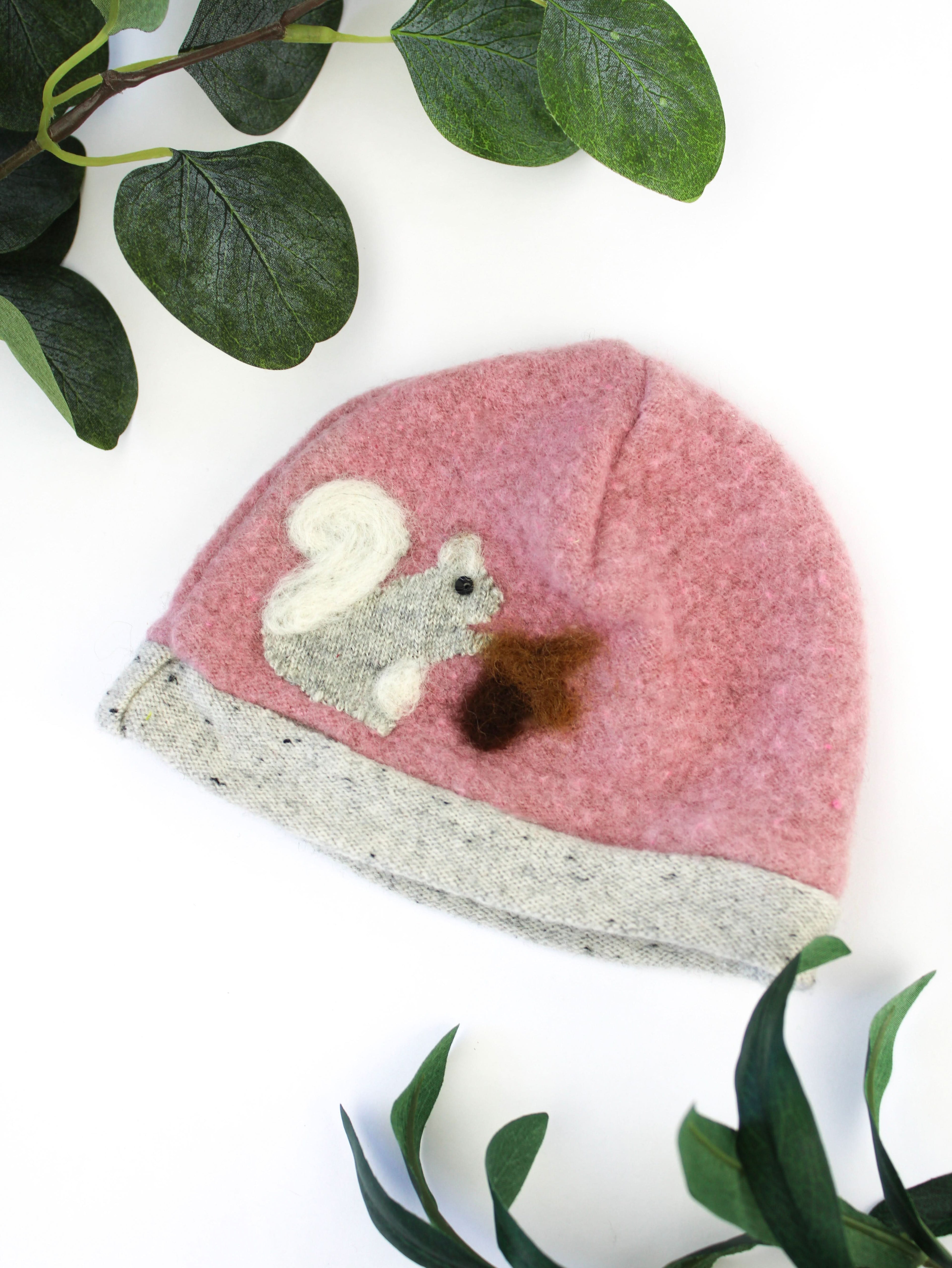 Squirrel Cashmere Hat - Newborn - My American Goods