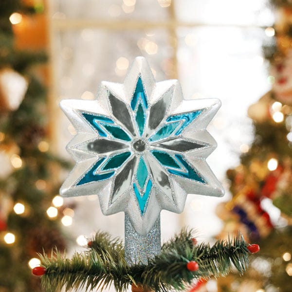 Old World Christmas 7 X 6.5 X 3 / 50029 Snowflake Tree Top