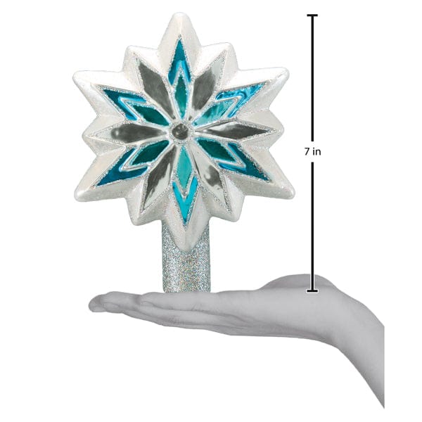 Old World Christmas 7 X 6.5 X 3 / 50029 Snowflake Tree Top