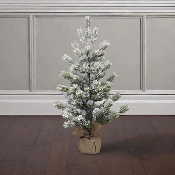 23" Frosted Balsam Tree with Burlap Base - My American Goods