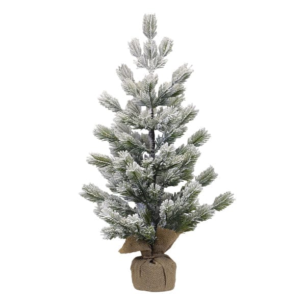 23" Frosted Balsam Tree with Burlap Base - My American Goods