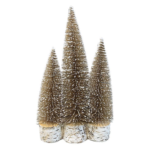 Old World Christmas 14.5 X 8.5 / 50600 Lit Gold Tree Trio