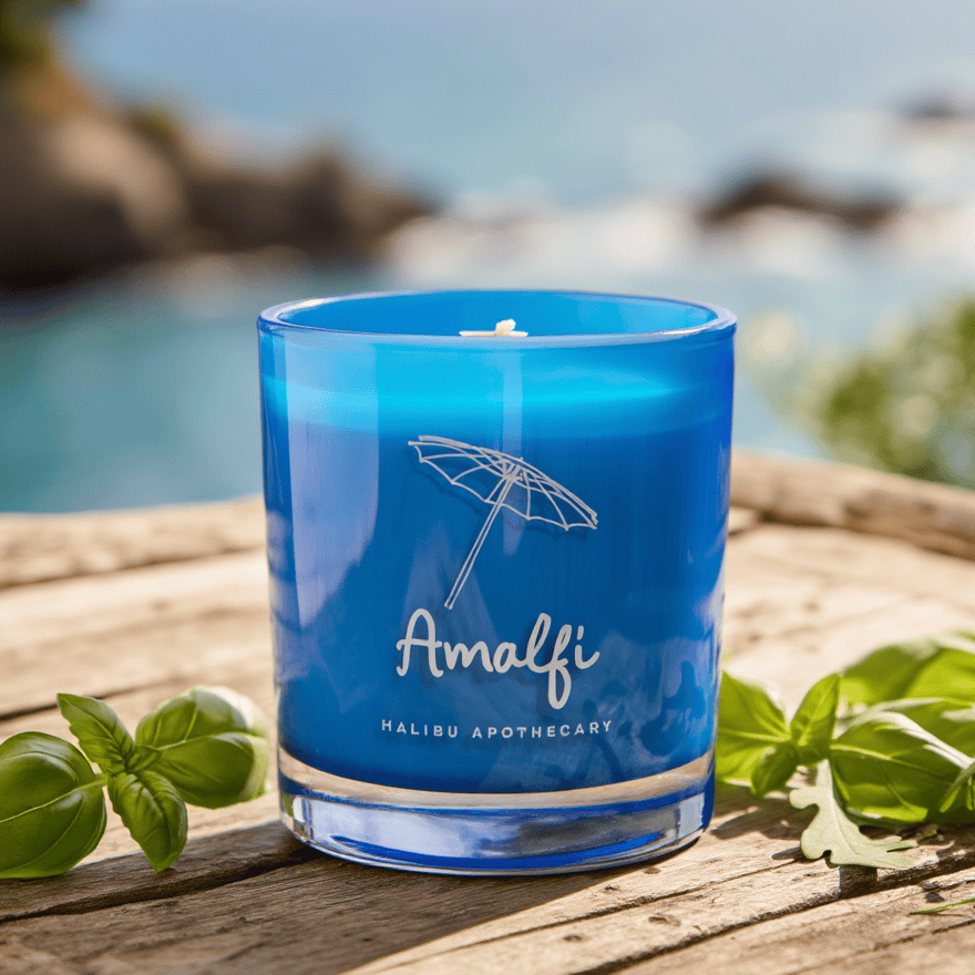 Malibu Apothecary Candle AMALFI • basil & arugula