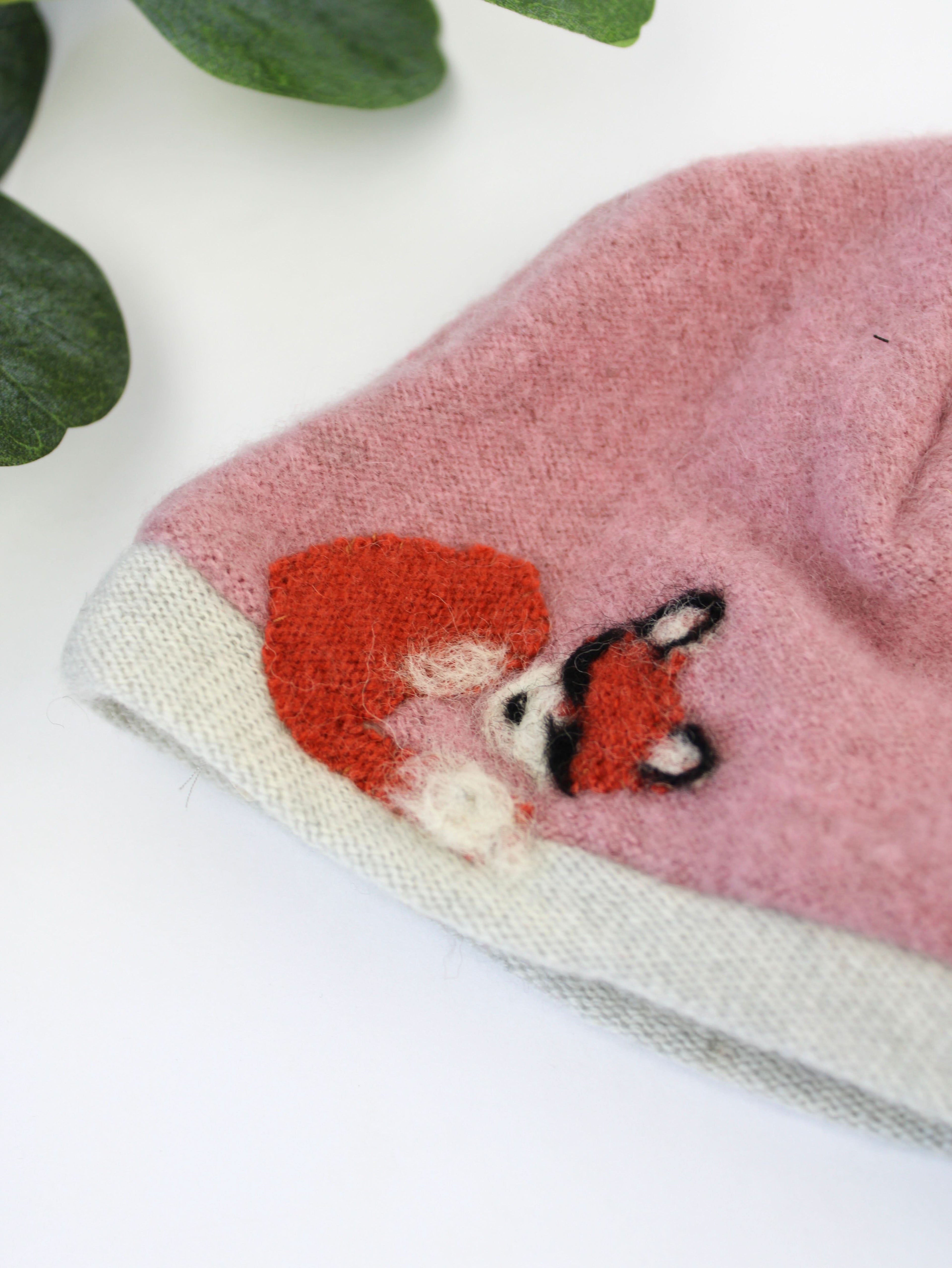 Sleeping Fox Cashmere Hat - Newborn - My American Goods