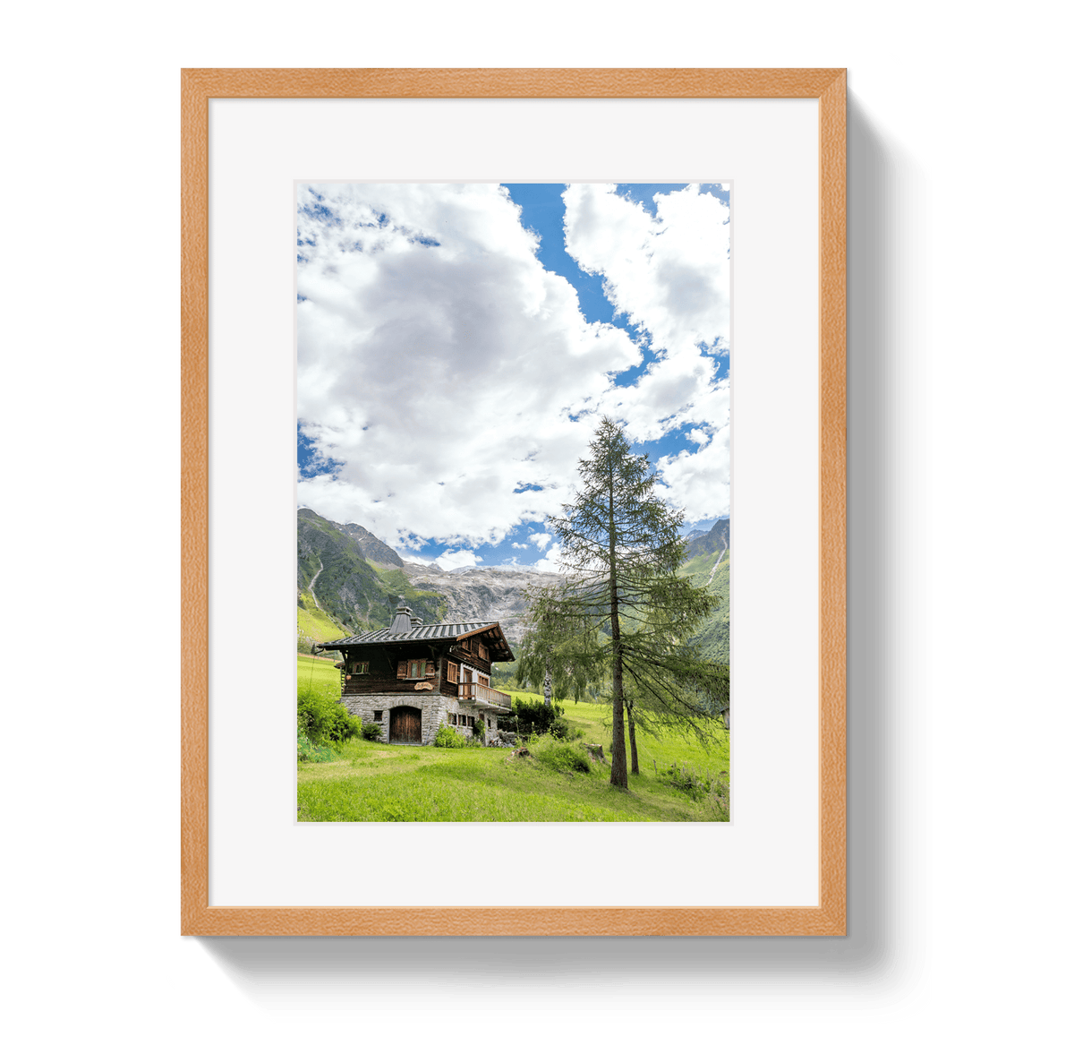 Johnny Vacay Oak / 11x14 / Border Chalet Chamonix