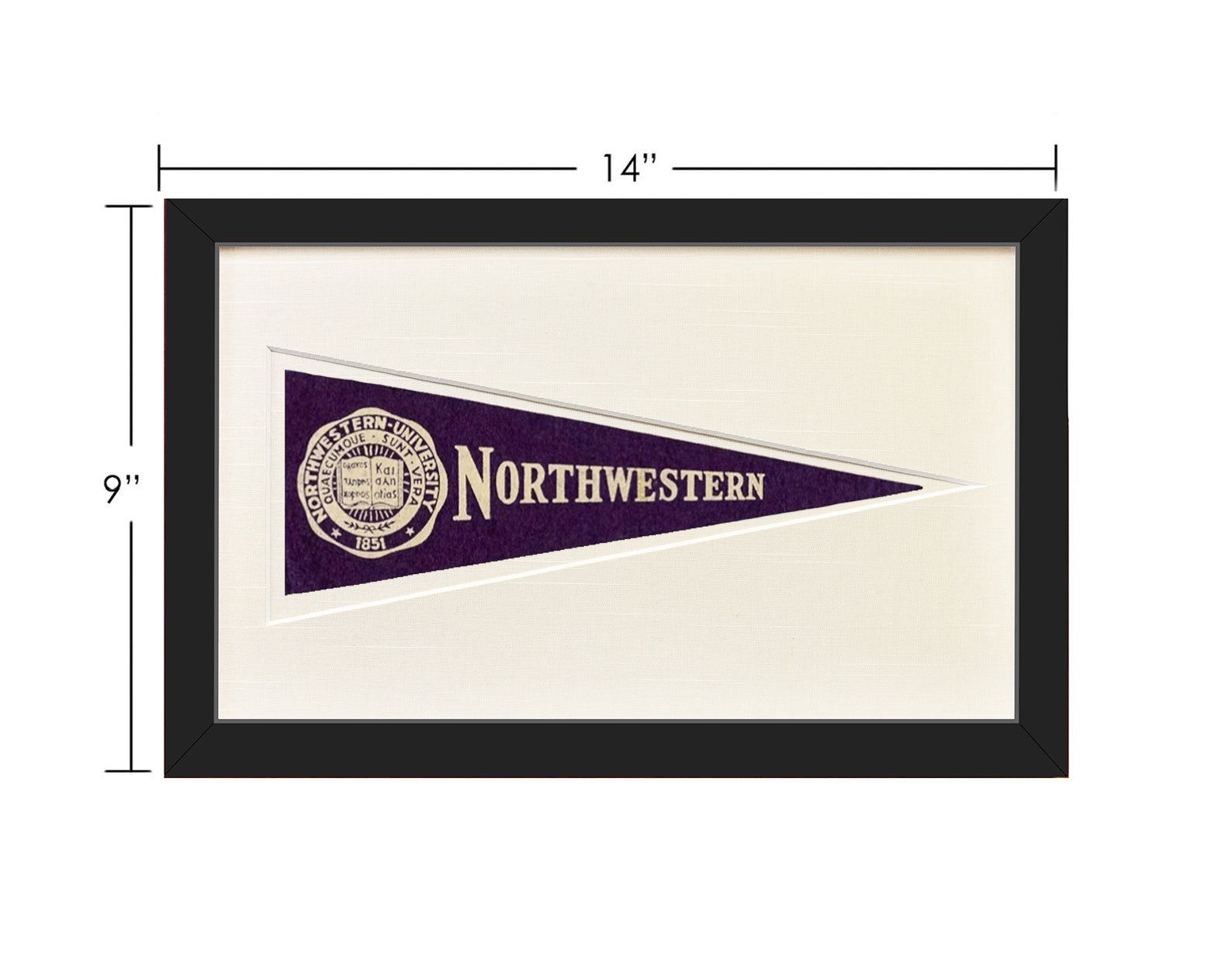 Vintage Northwestern University Hormel Pennant