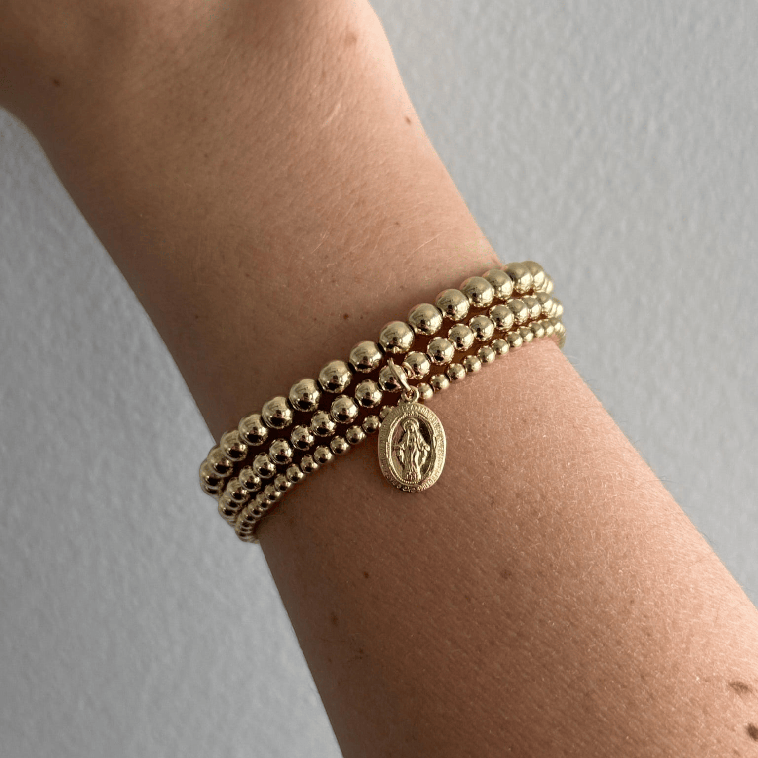 Cuffed by Nano LLC Blessed Mary Juno Bracelet Triple Stack