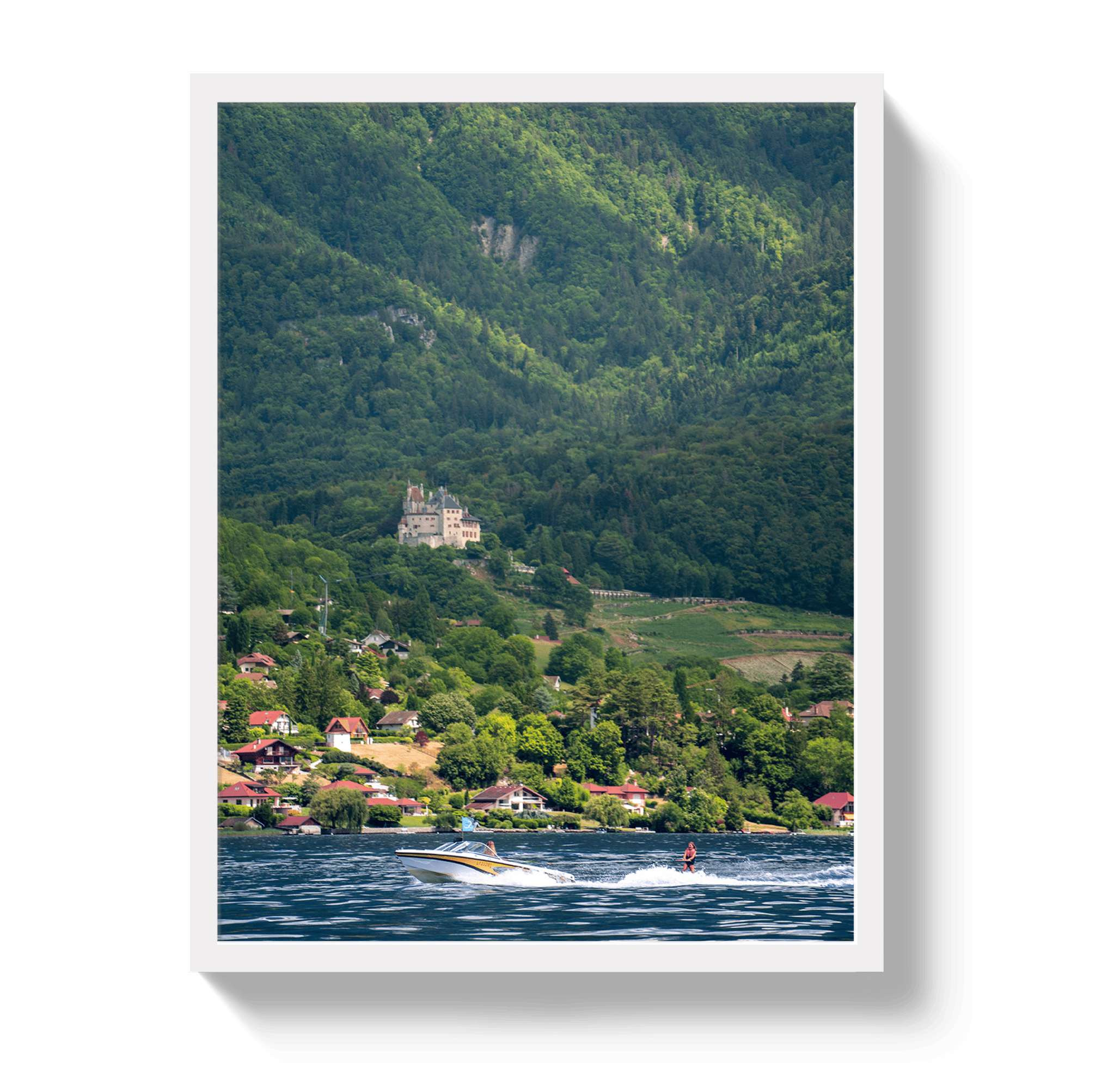 Johnny Vacay White / 11x14 / Full Bleed Summer In the Alps