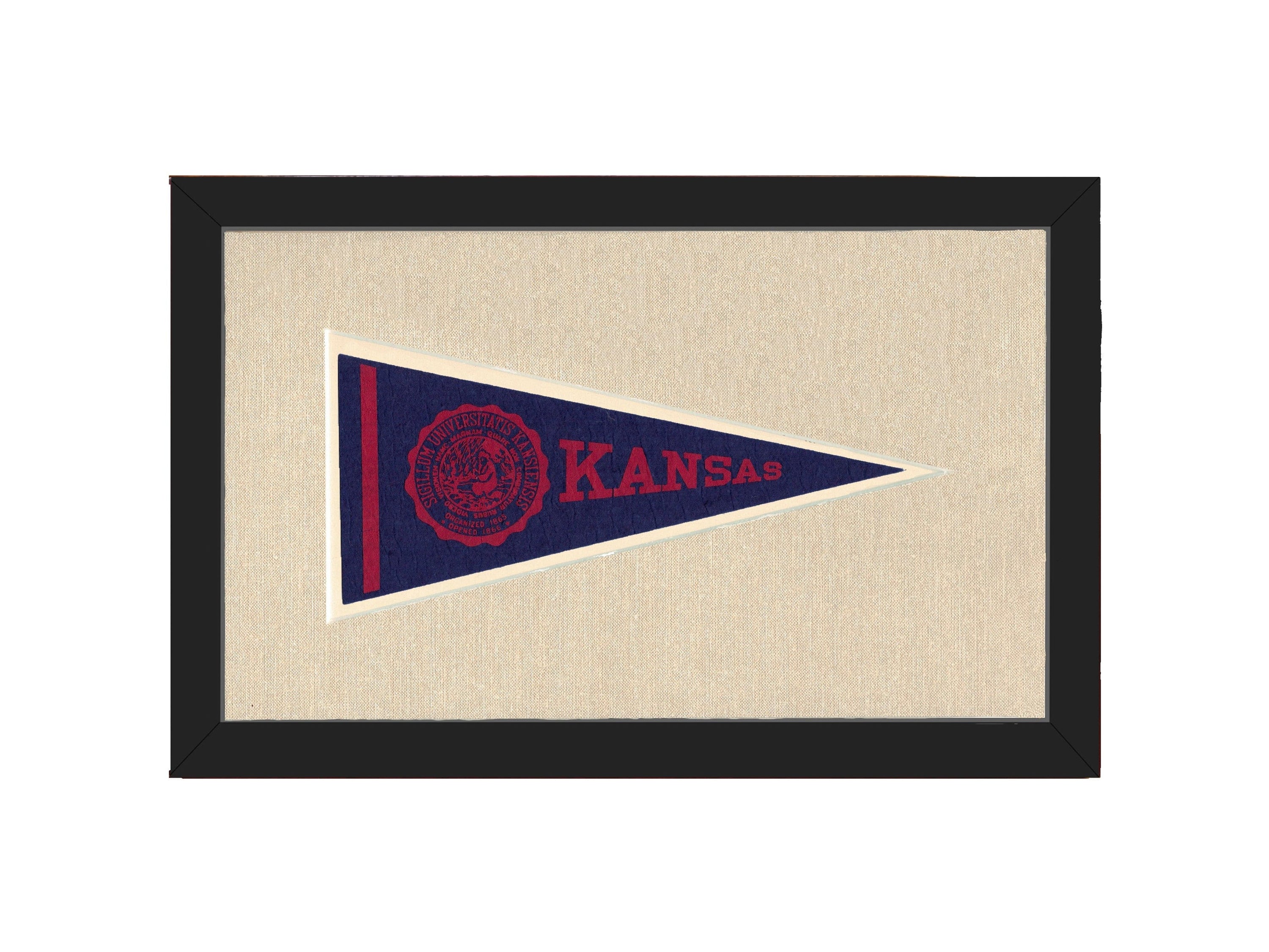 Americana Memories Vintage Pennants and Memorabilia Vintage University of Kansas Pennant
