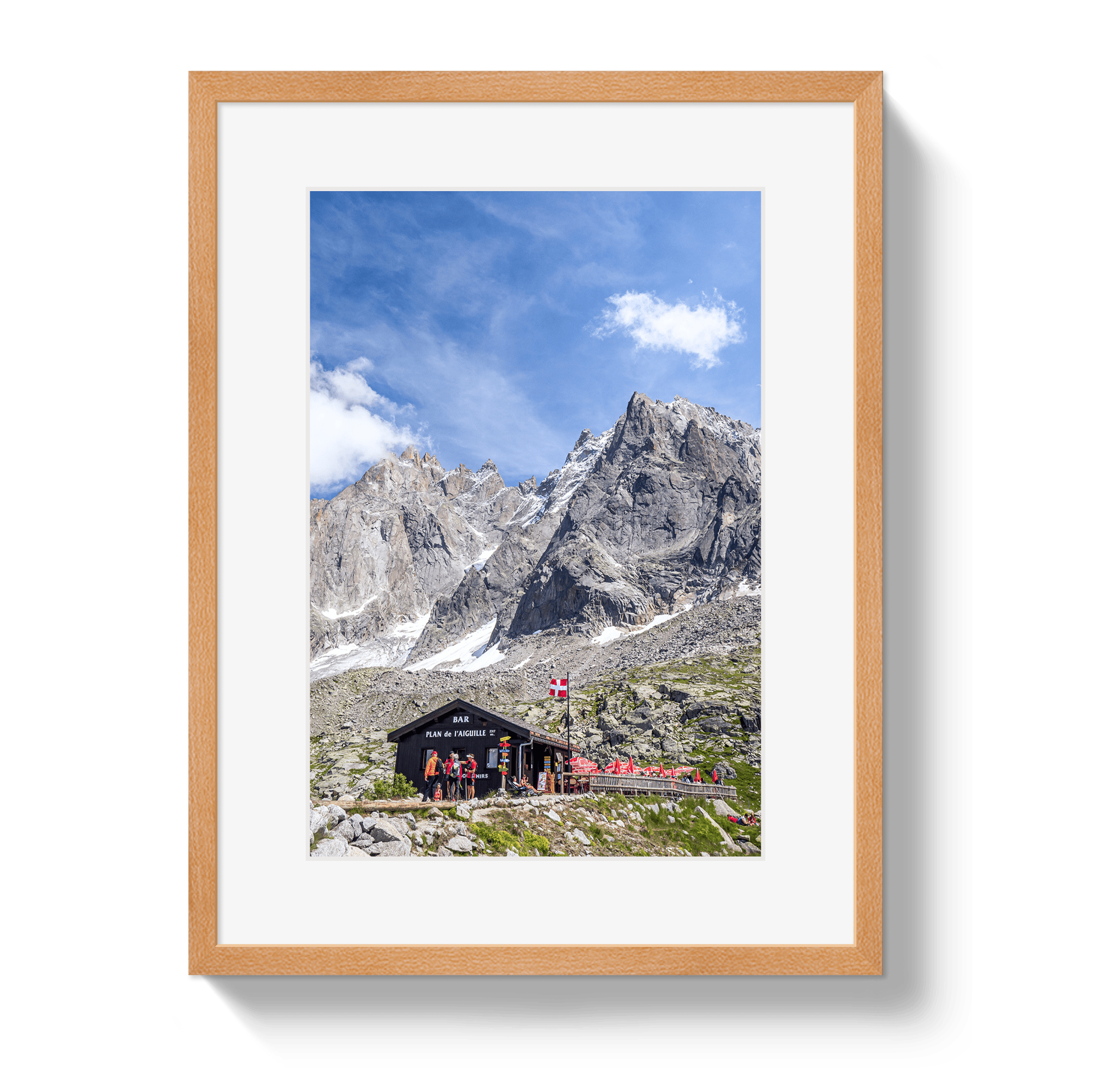 Johnny Vacay Oak / 11x14 / Matte Chamonix Mountain Bar