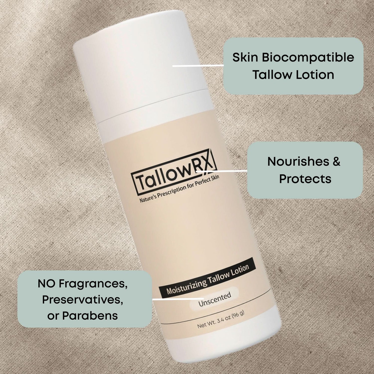 Tallow Lotion - 3.4 oz - My American Goods