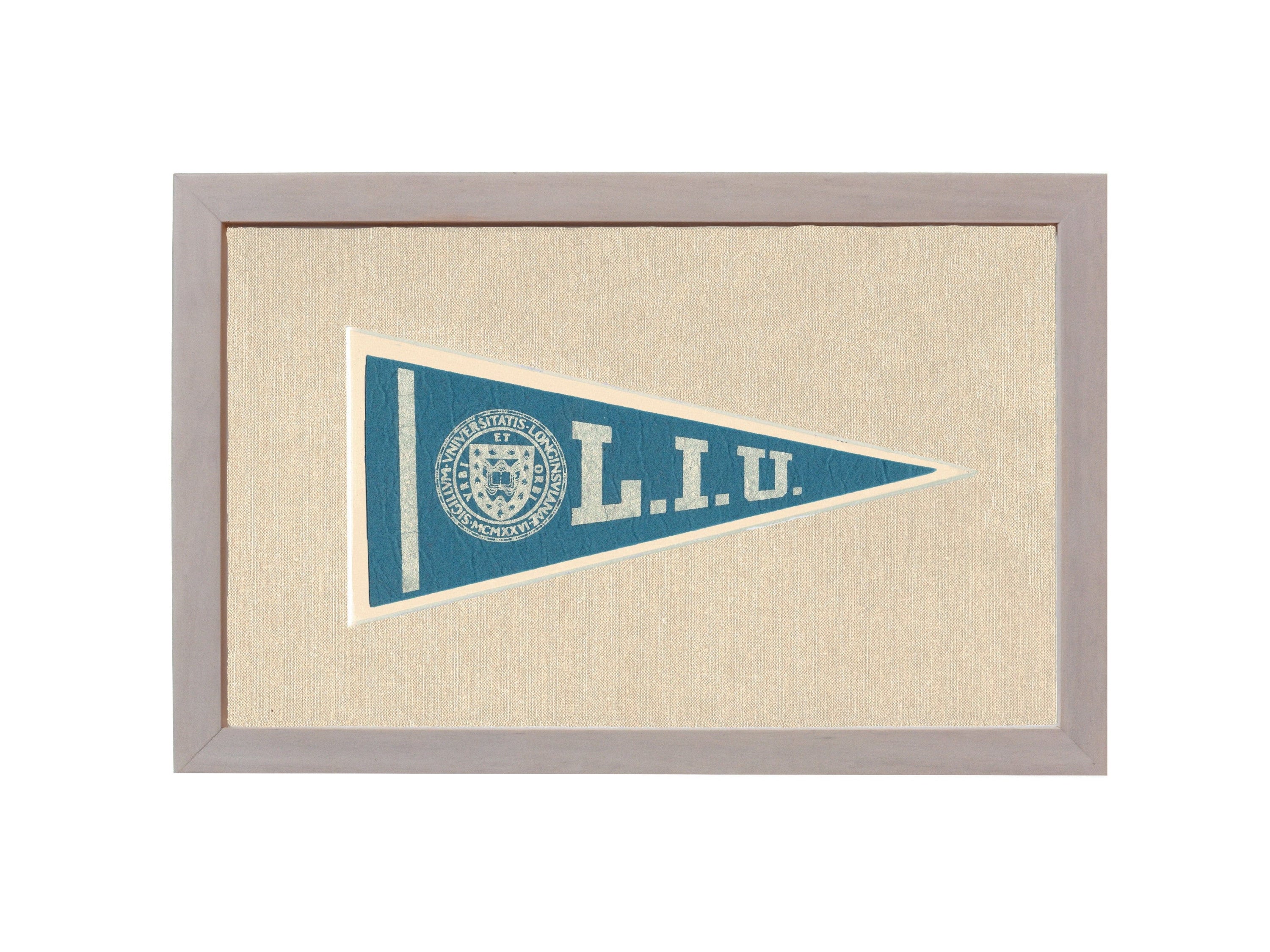 Americana Memories Vintage Pennants and Memorabilia Vintage Long Island University Pennant