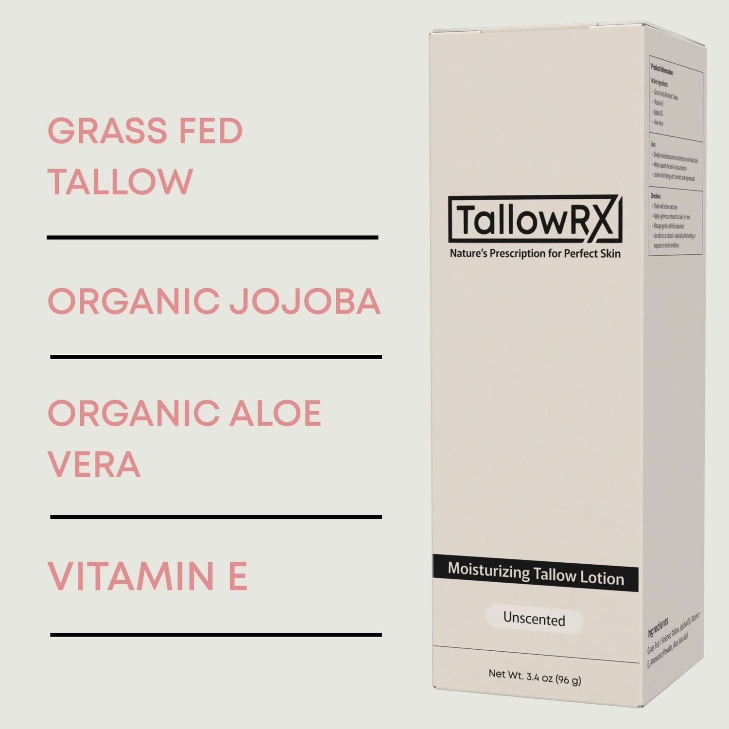 Tallow Lotion - 3.4 oz - My American Goods