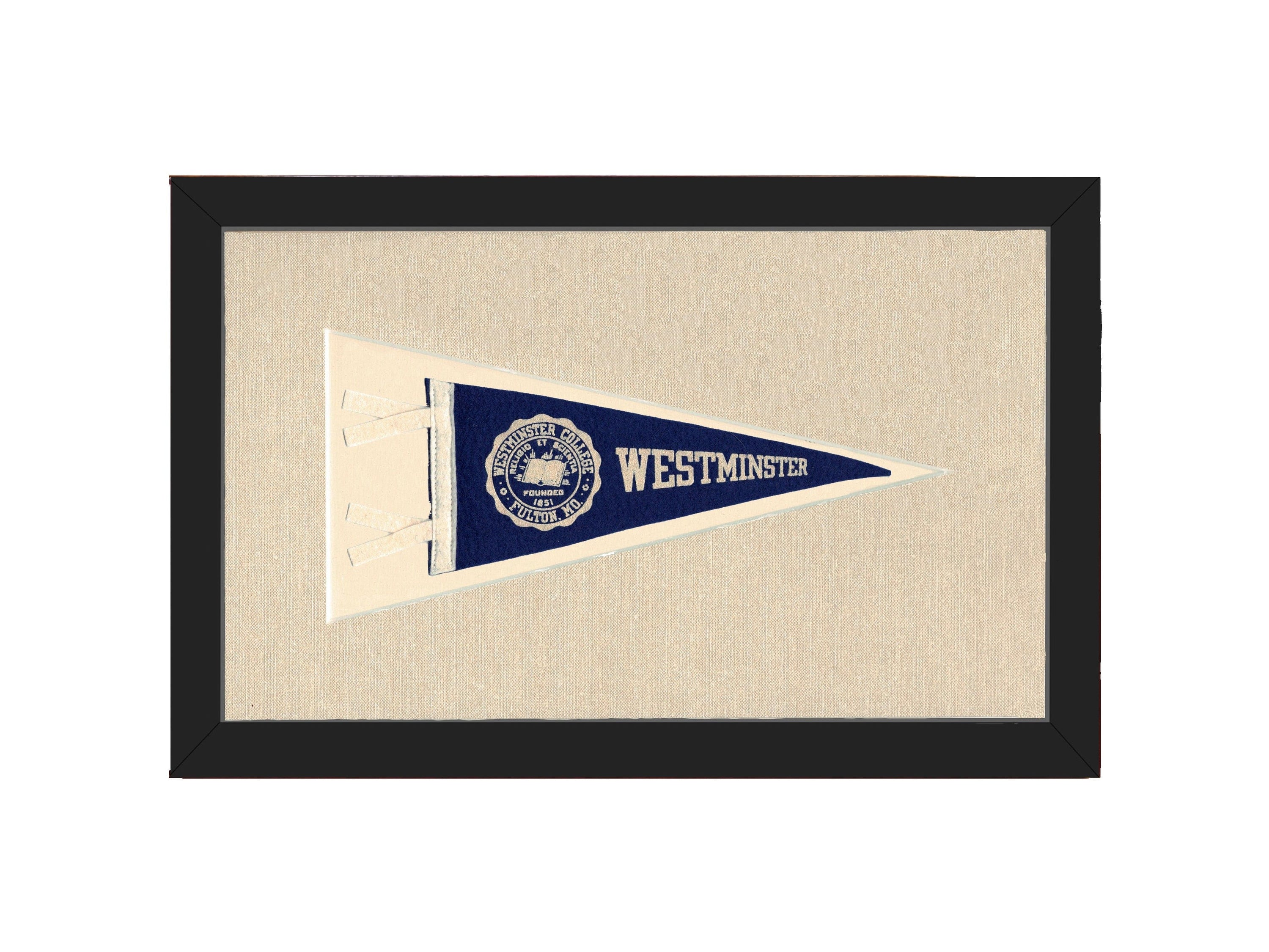 Americana Memories Vintage Pennants and Memorabilia Vintage Westminster College Pennant