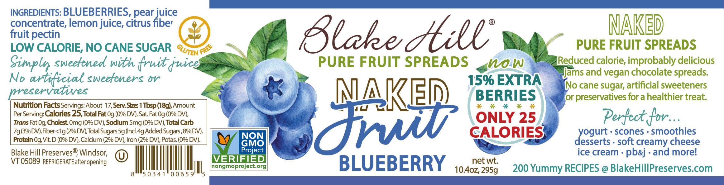 Blake Hill Preserves jam Naked Blueberry Spread