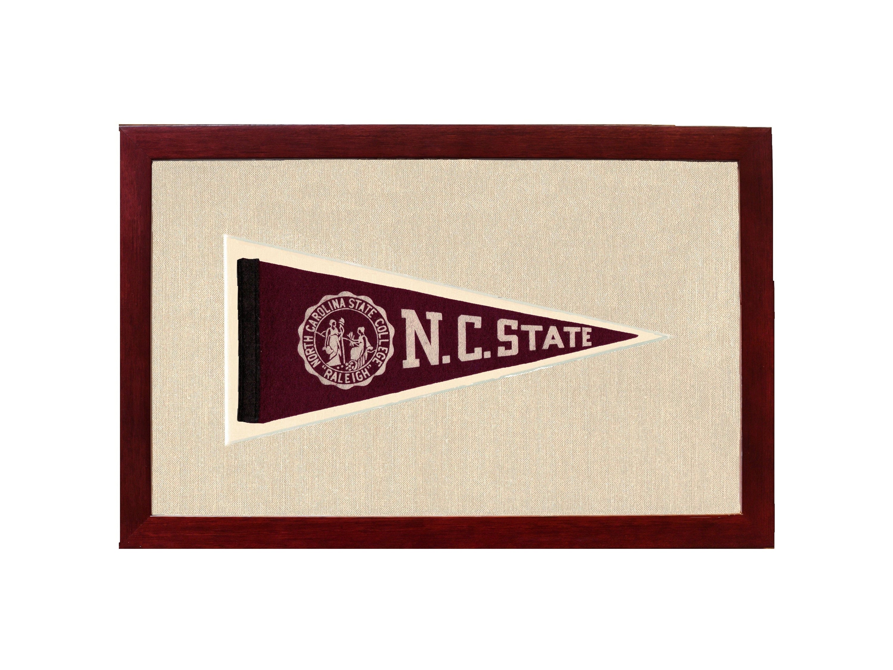 Americana Memories Vintage Pennants and Memorabilia Vintage NC State Pennant
