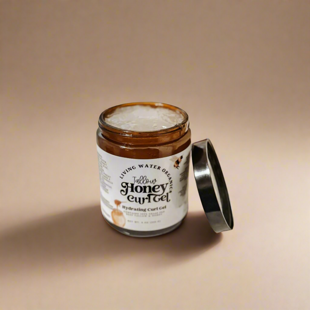 Tallow Honey Curl Gel with 100% Grass Fed Tallow (Medium to Strong Hold) - My American Goods
