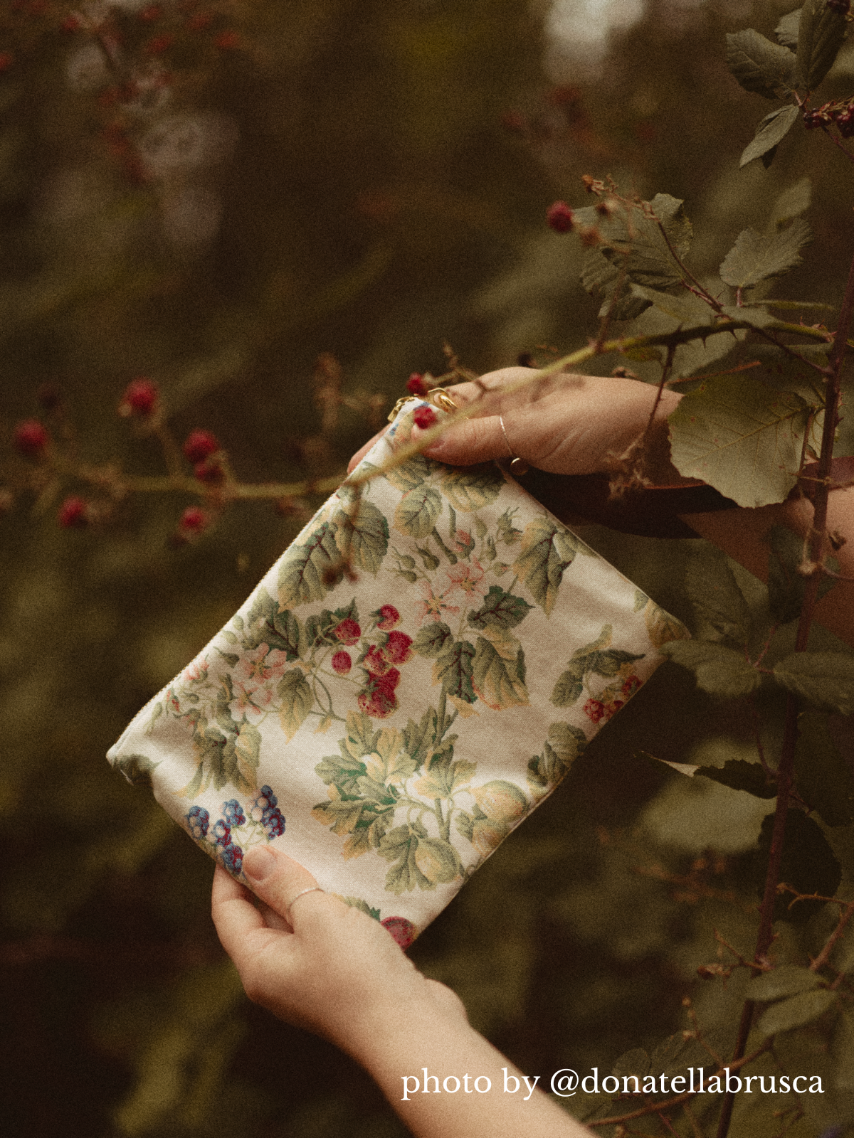 Berries and Cream Wristlet Purse - My American Goods