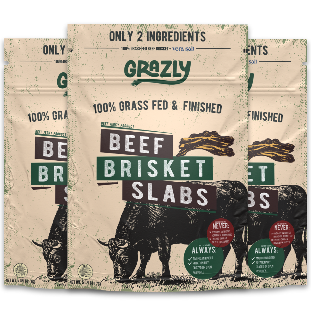 Beef Brisket Slabs - 100% Grass-Fed & Finished - My American Goods