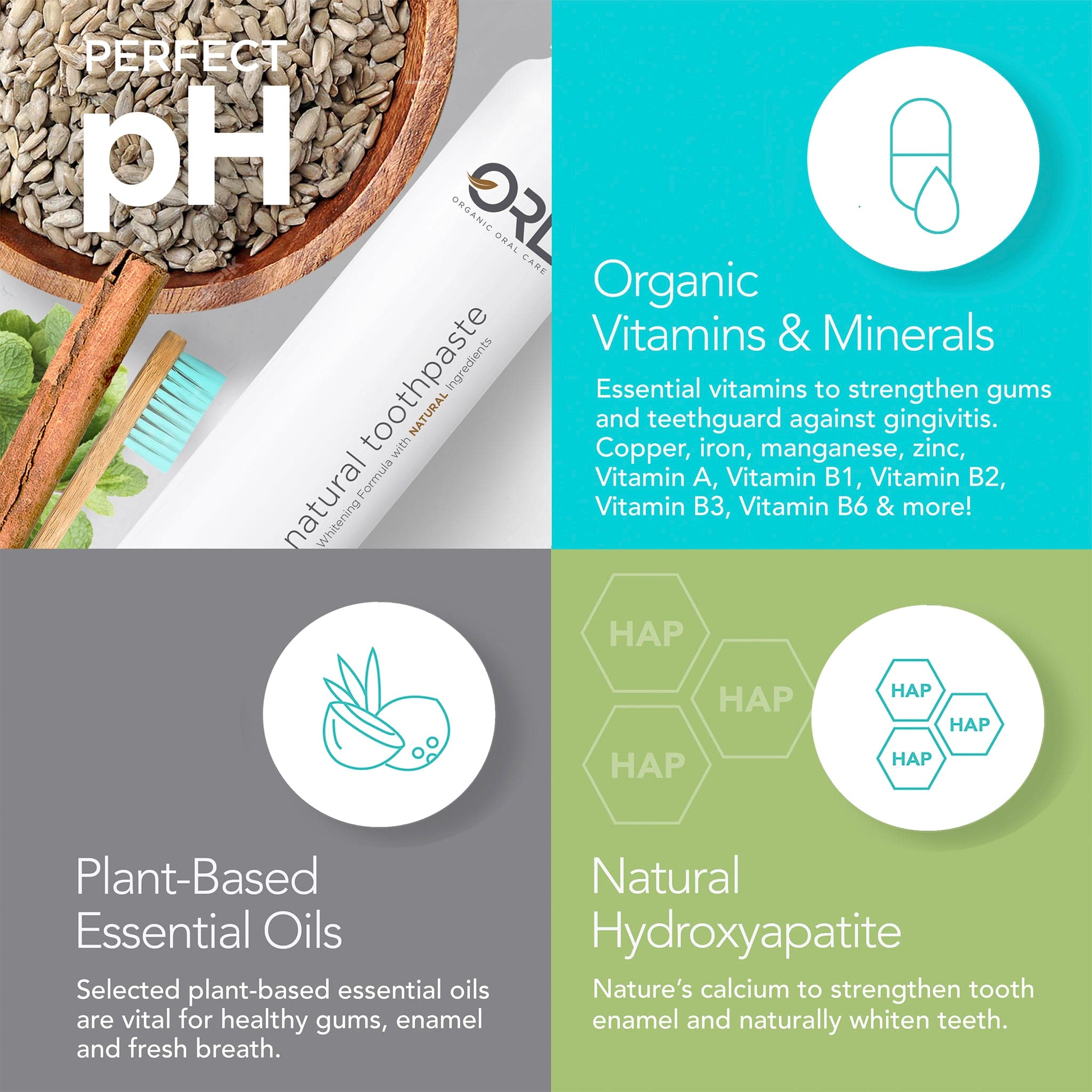 ORL Toothpaste Fluoride-free Toothpaste with Natural Hydroxyapatite