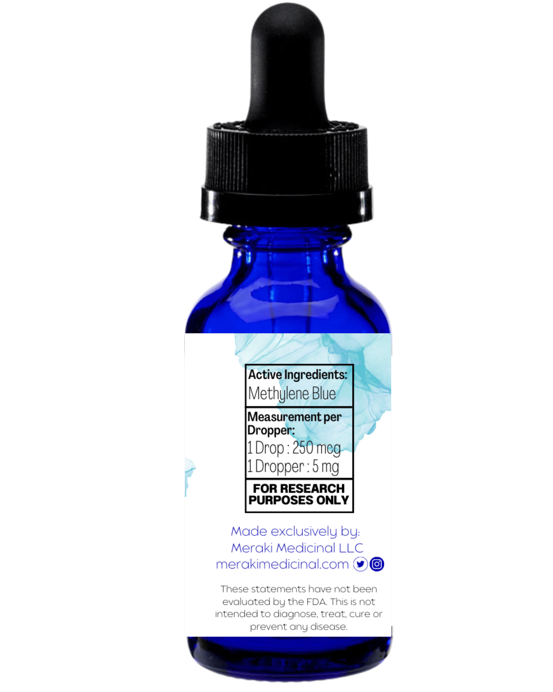 Meraki Blu USP Grade Methylene Blue 150mg - My American Goods