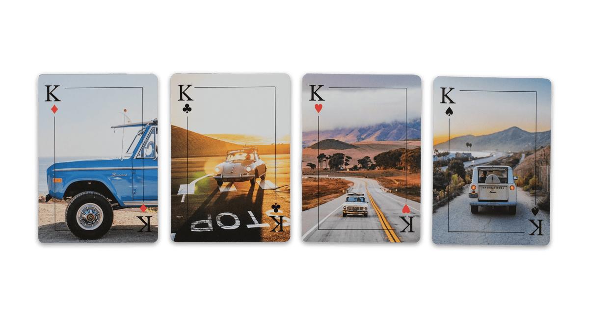 Johnny Vacay Surf Rides Playing Cards