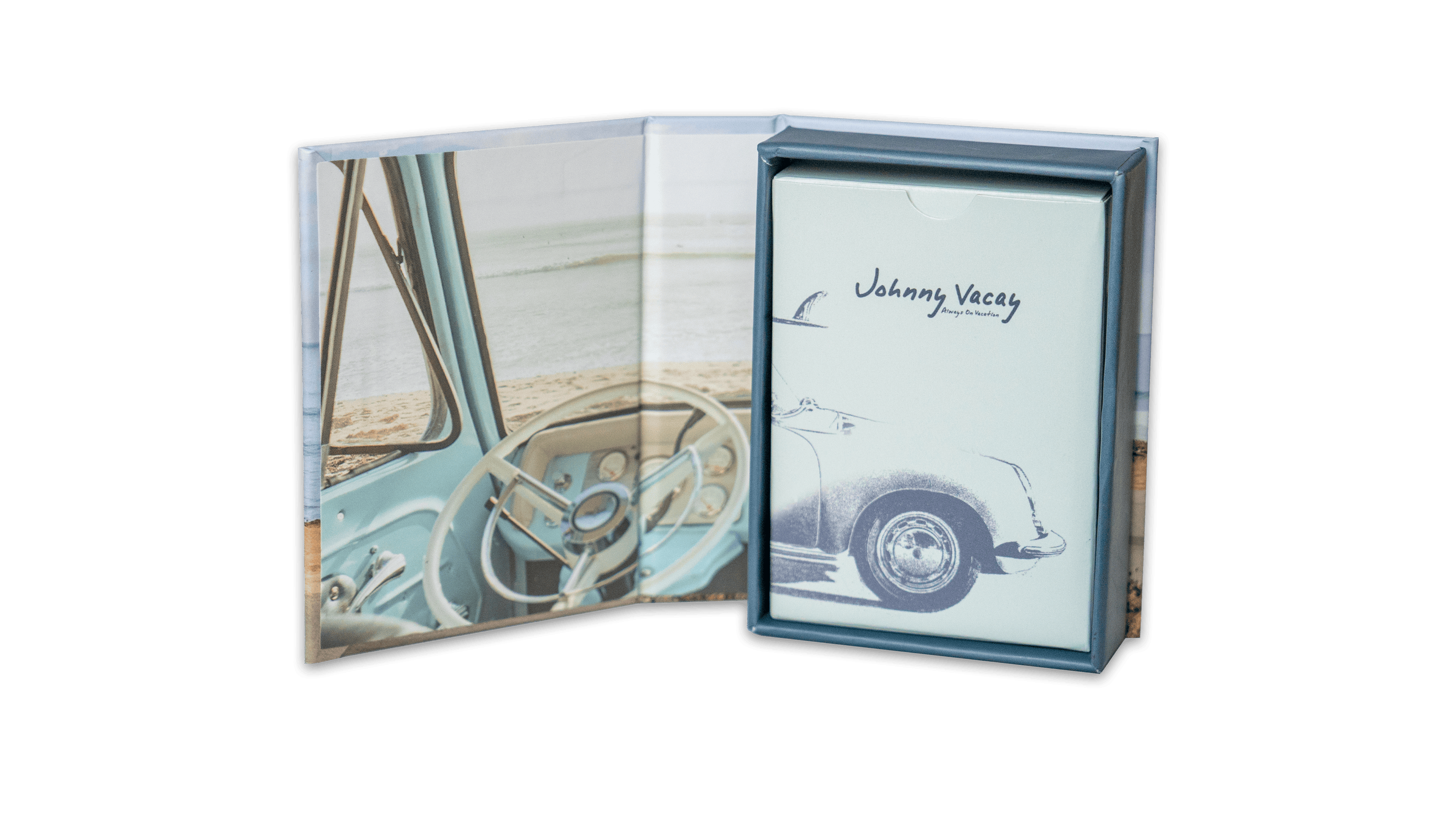 Johnny Vacay Surf Rides Playing Cards