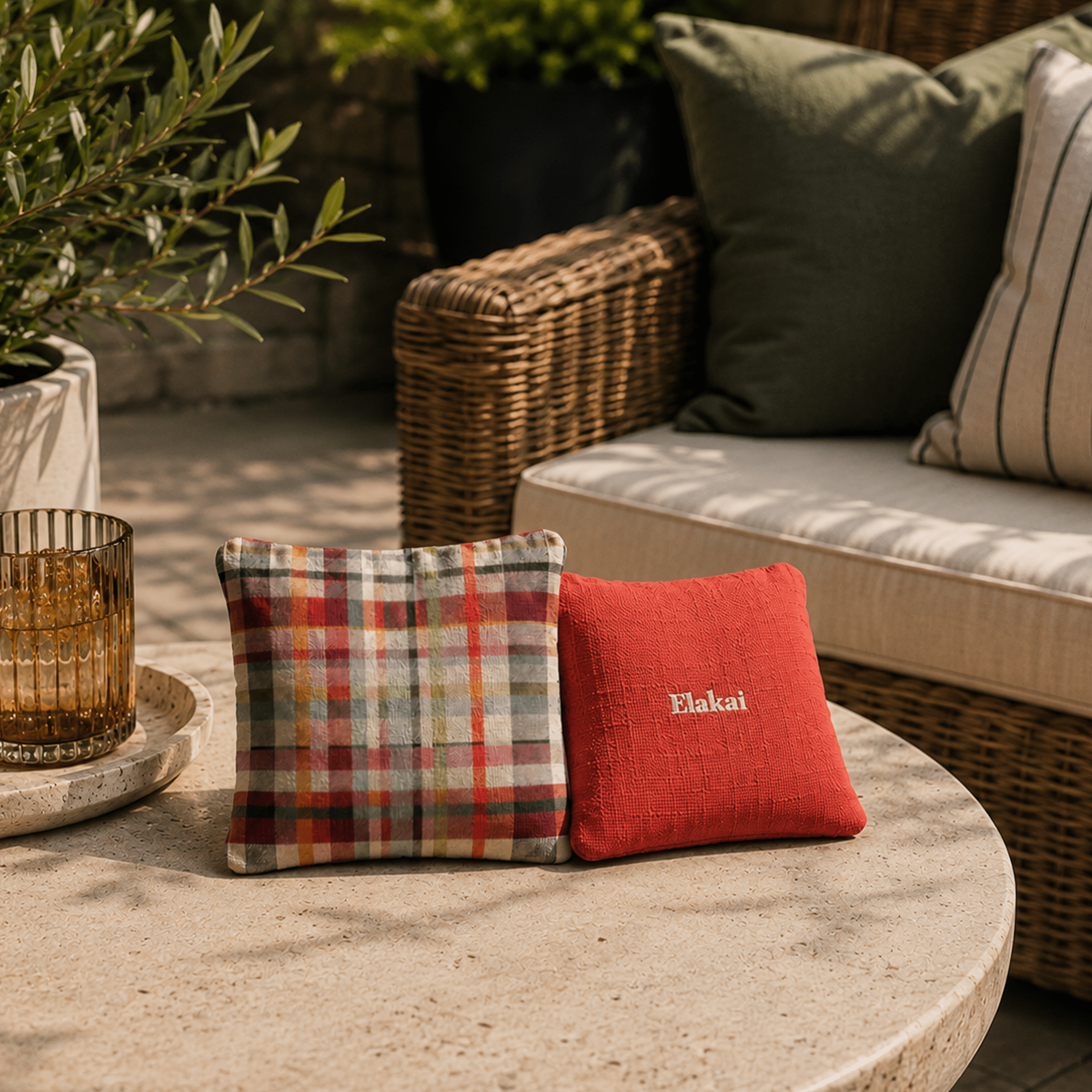 6-in Dual-Sided Cornhole Bags | Plaid Collection