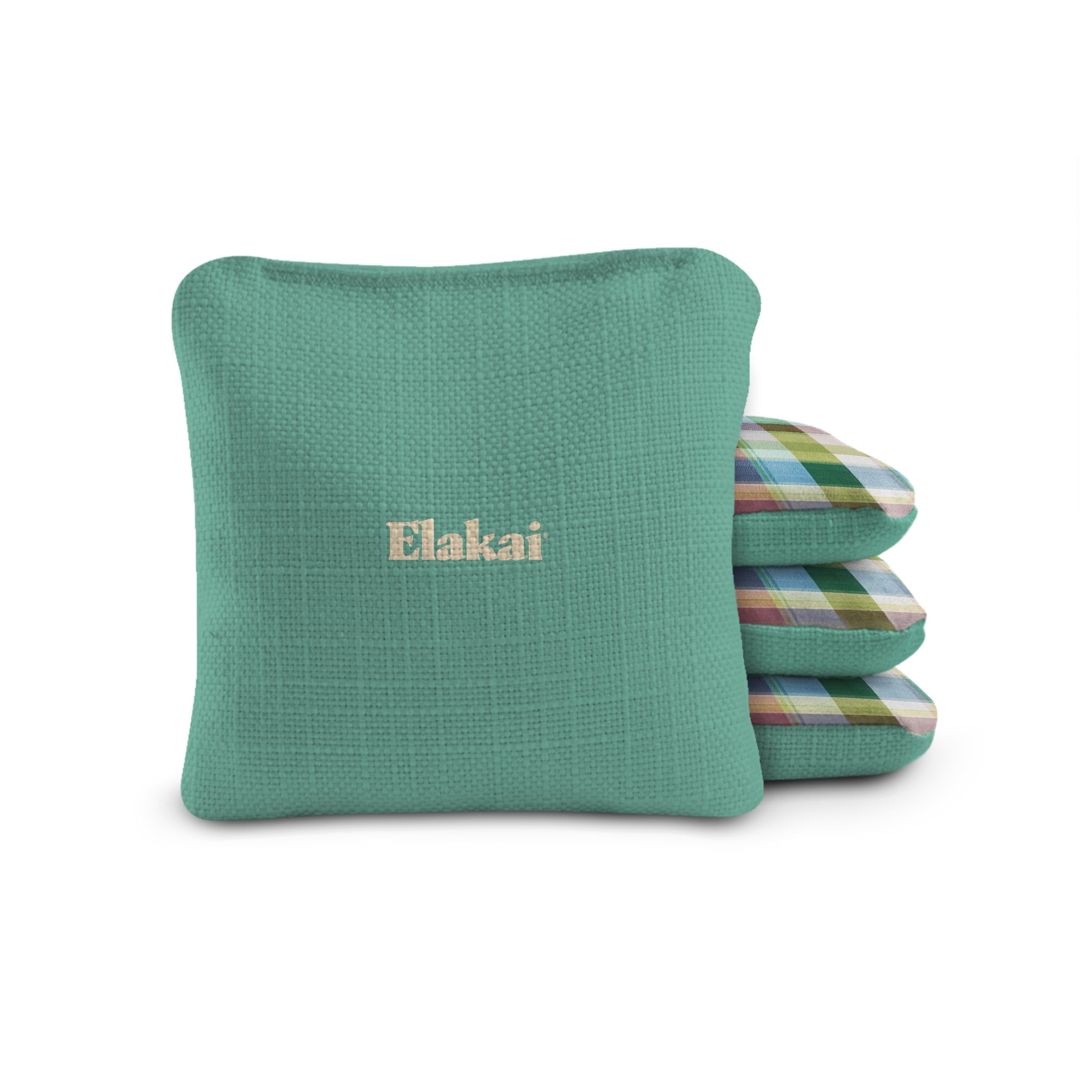 6-in Dual-Sided Cornhole Bags | Plaid Collection