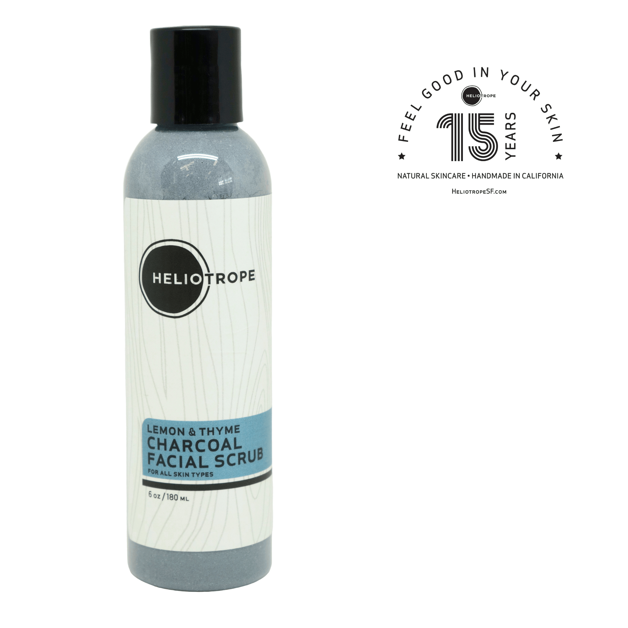 Heliotrope SF Facial Cleanser Lemon & Thyme Charcoal Face Scrub
