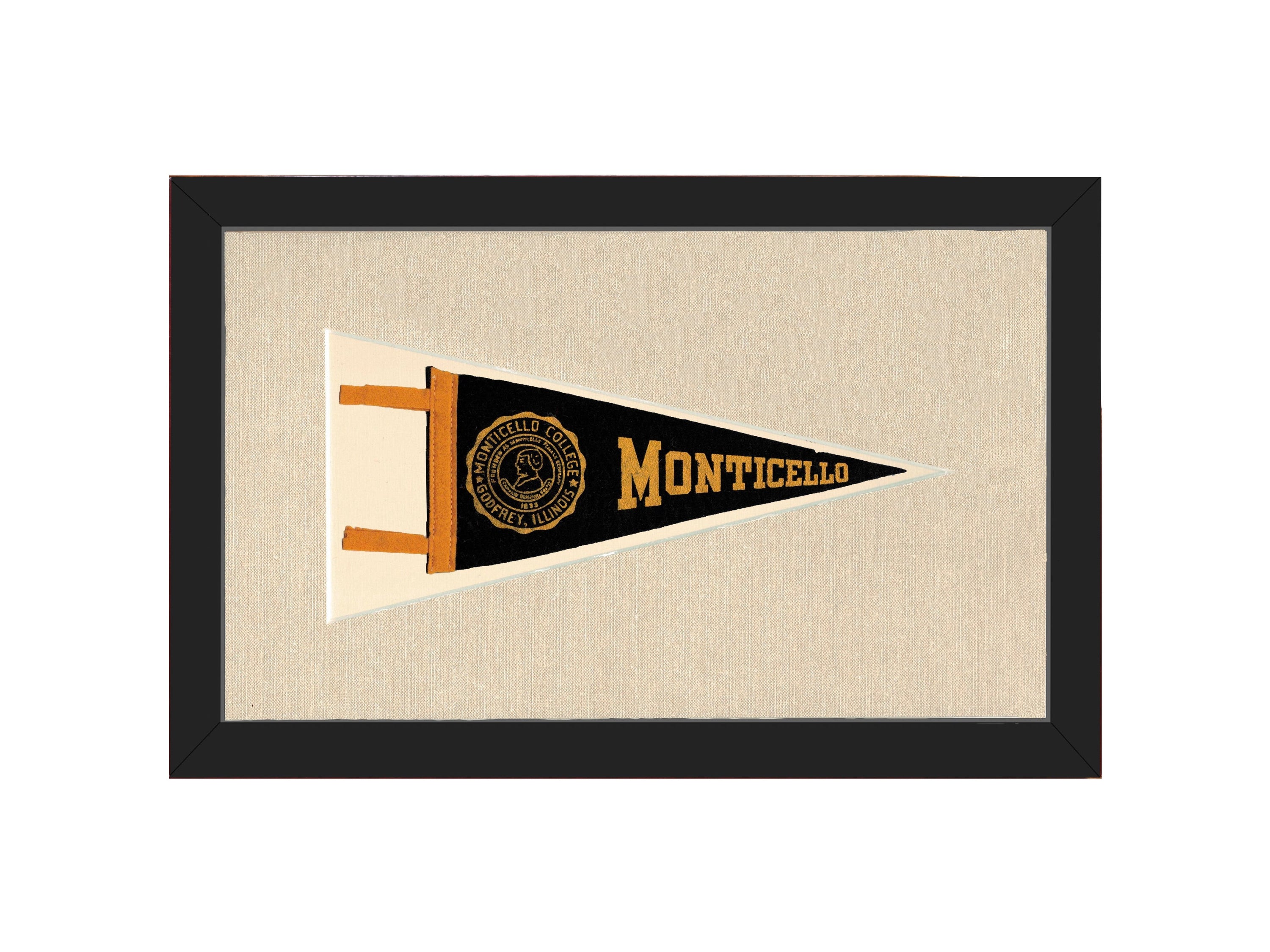Vintage Monticello College Pennant