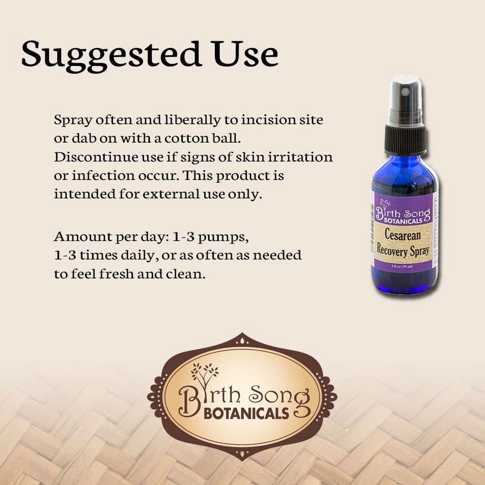 Birth Song Botanicals Co. Postpartum Herbal Body Spray – Botanical Blend with Calendula & Lavender (2 oz)
