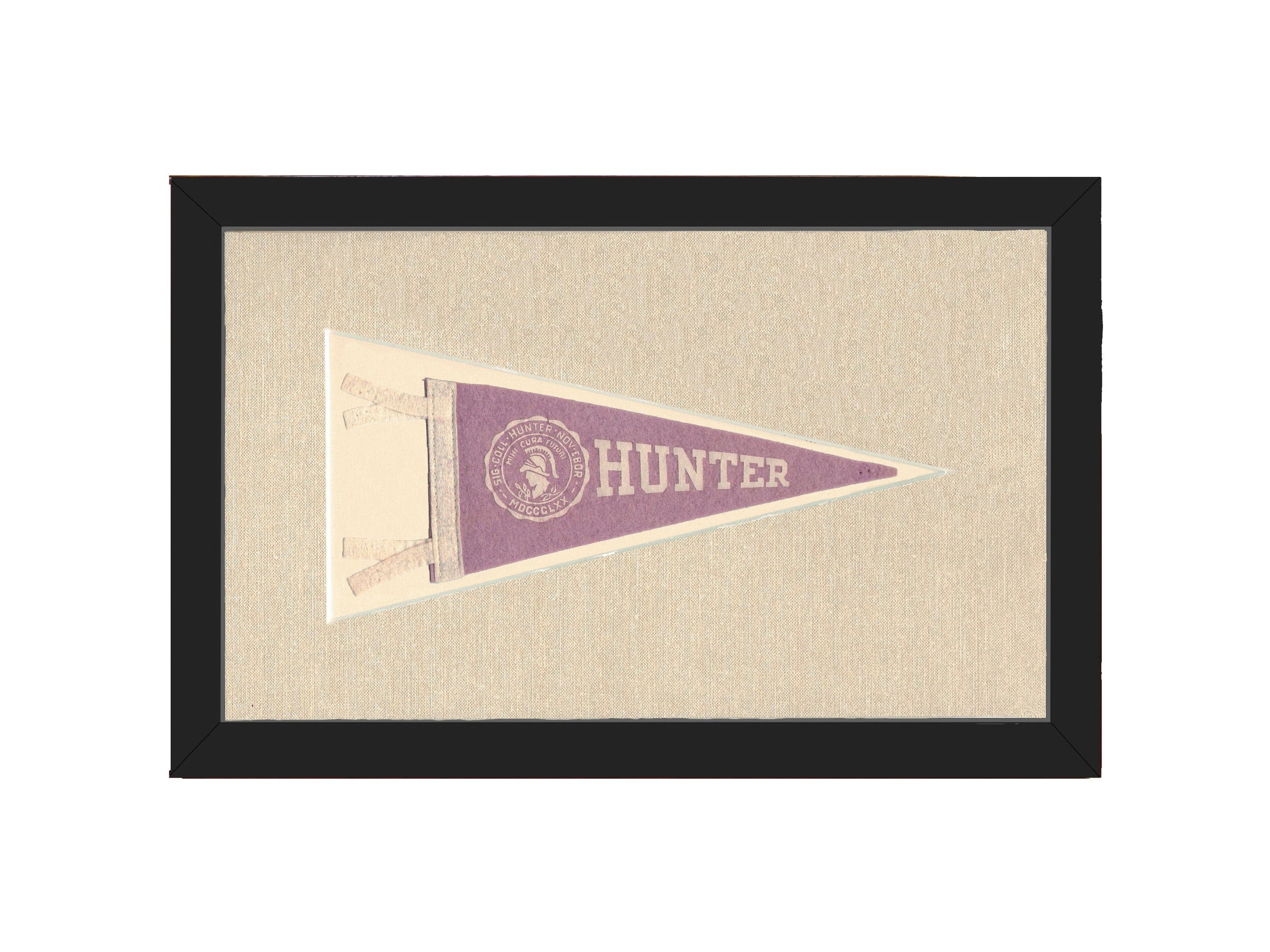 Americana Memories Vintage Pennants and Memorabilia Vintage Hunter College Pennant