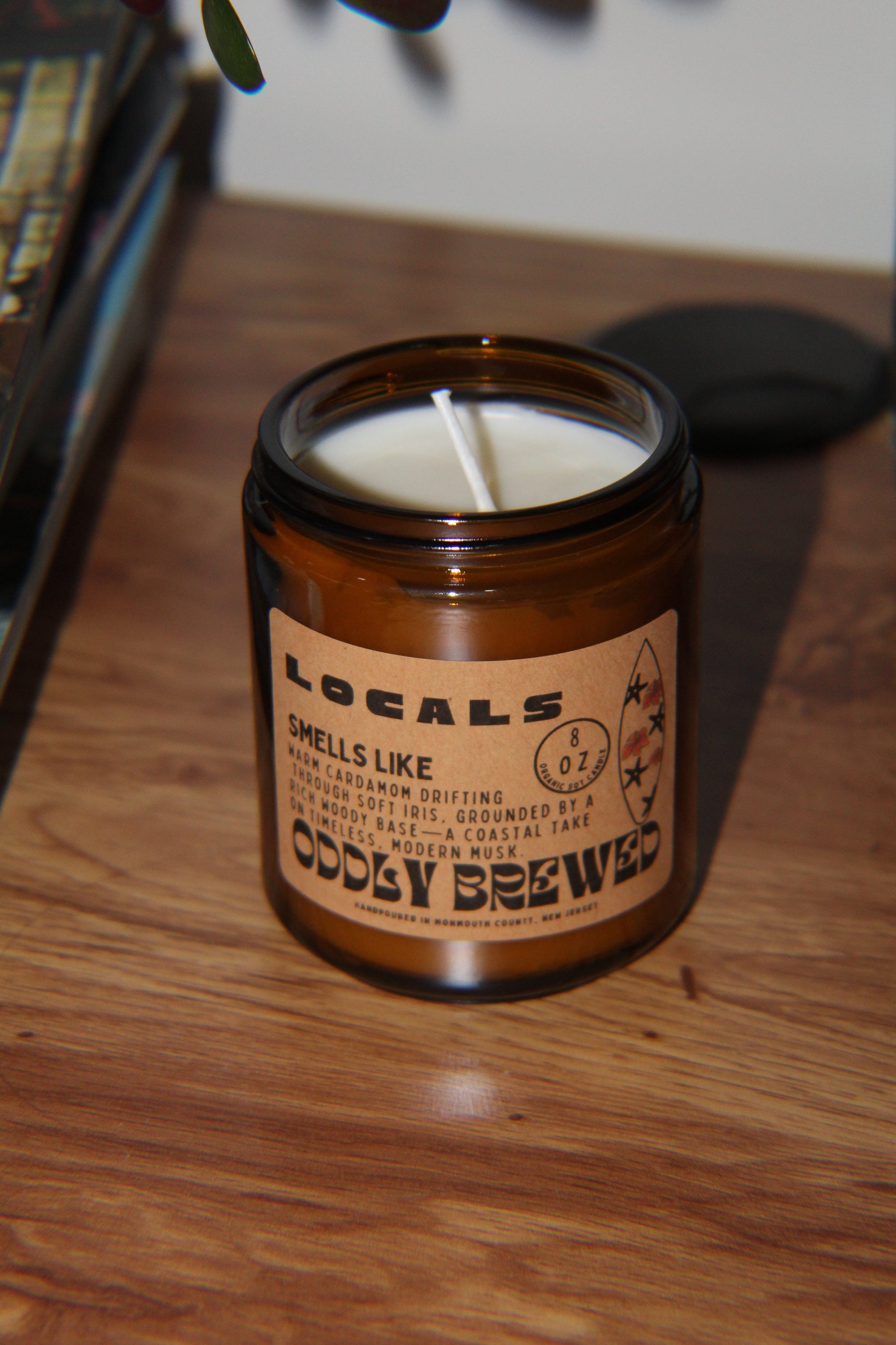 Oddly Brewed Candles Medium 8oz Locals Soy Candle