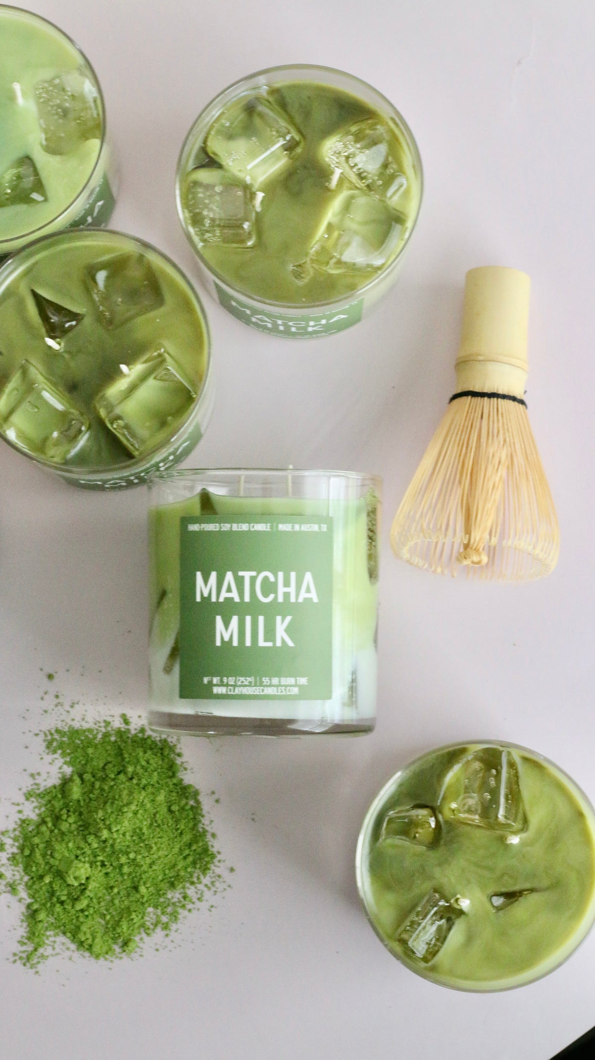 Matcha Milk Container Candle