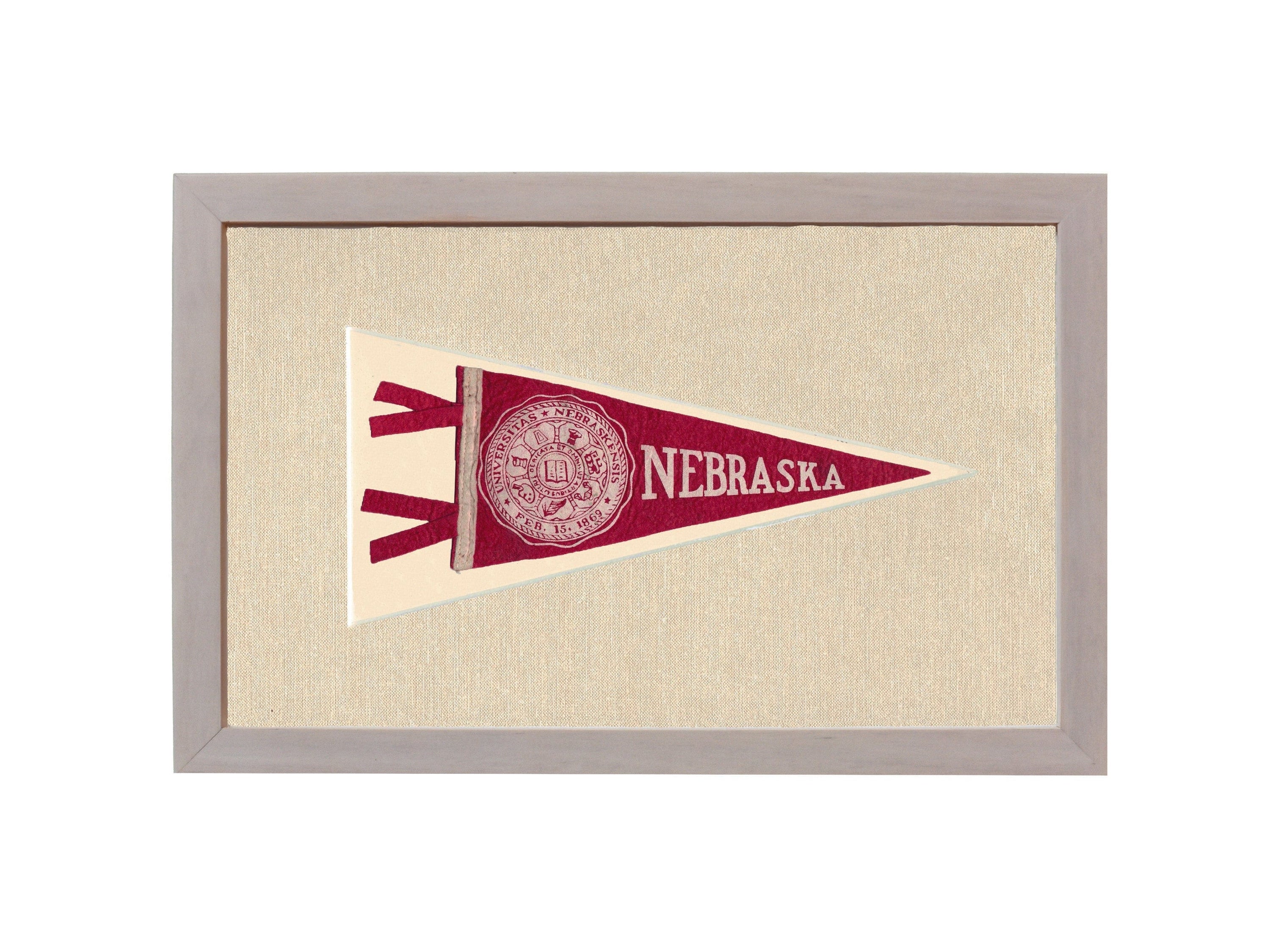 Americana Memories Vintage Pennants and Memorabilia Vintage University of Nebraska Pennant