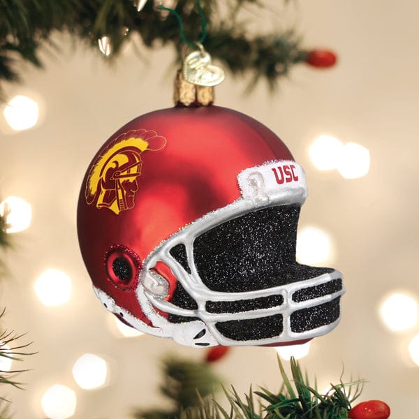 Old World Christmas 4 X 3 X 3 / 65717 USC Football Helmet Ornament