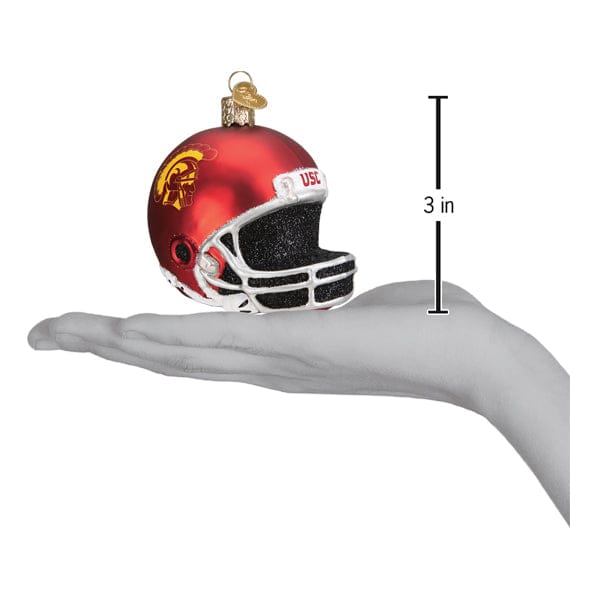 Old World Christmas 4 X 3 X 3 / 65717 USC Football Helmet Ornament