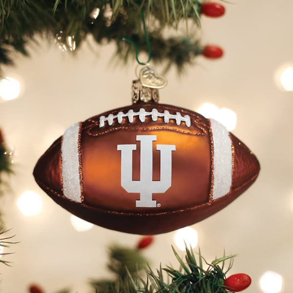 Old World Christmas 2.25 X 2.5 X 3.5 / 65800 Indiana Football Ornament