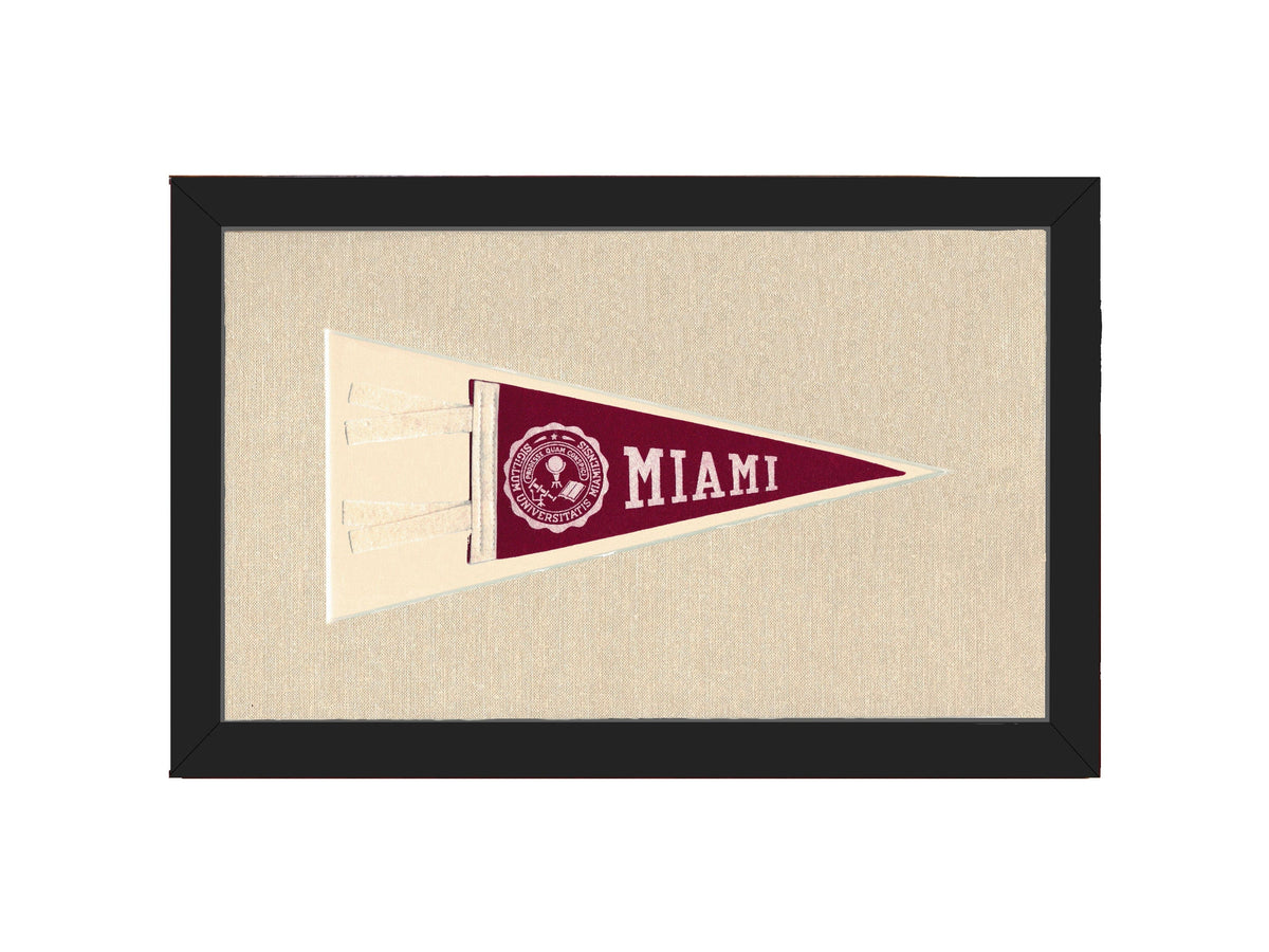 Americana Memories Vintage Pennants and Memorabilia Vintage Miami University Pennant