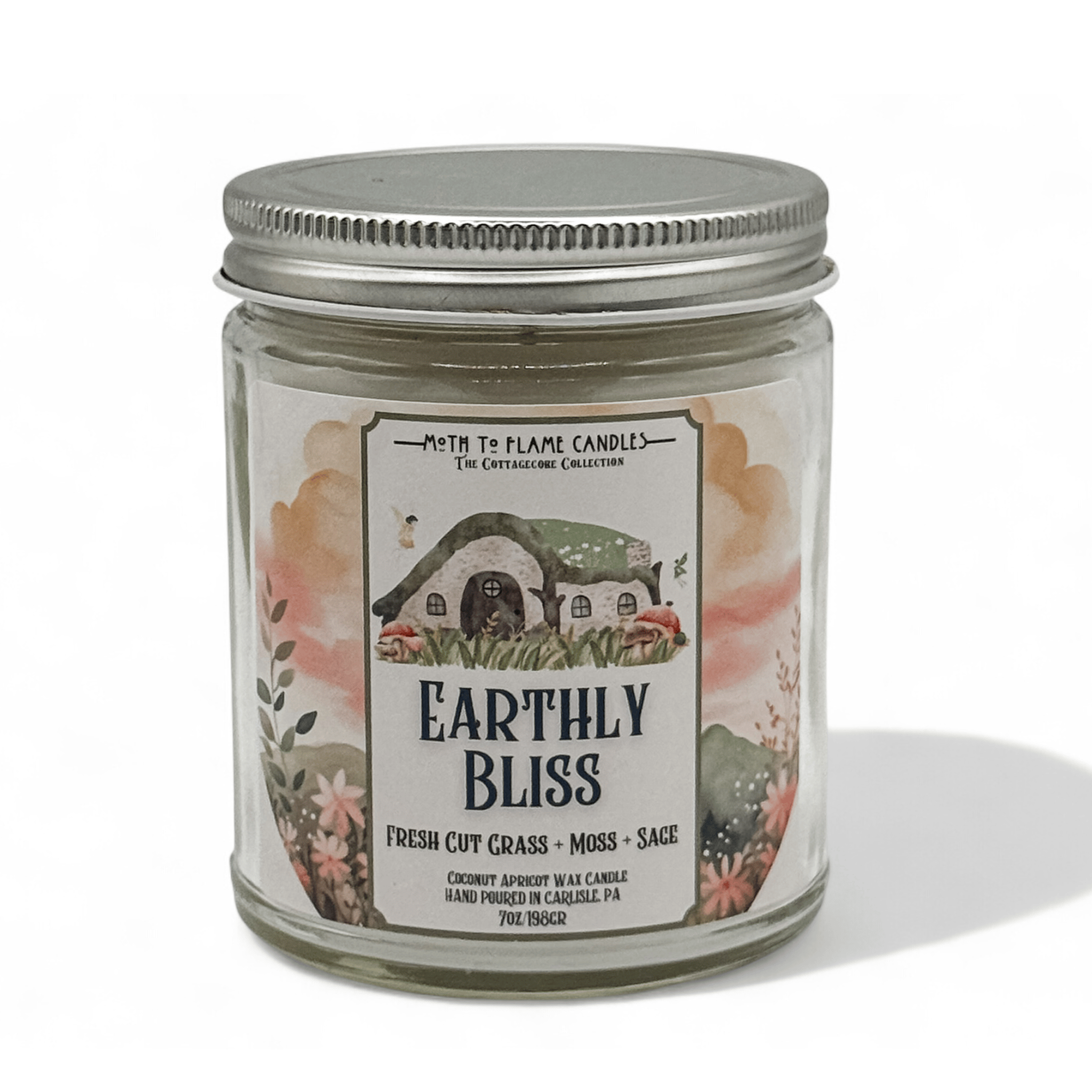 Moth to Flame Candles Container Earthly Bliss – 7 oz Candle