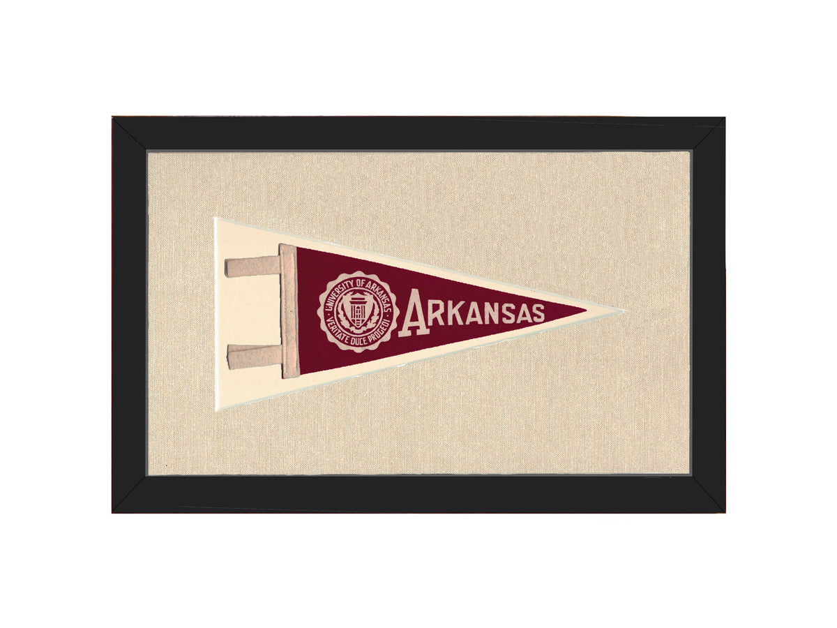 Vintage University of Arkansas Pennant