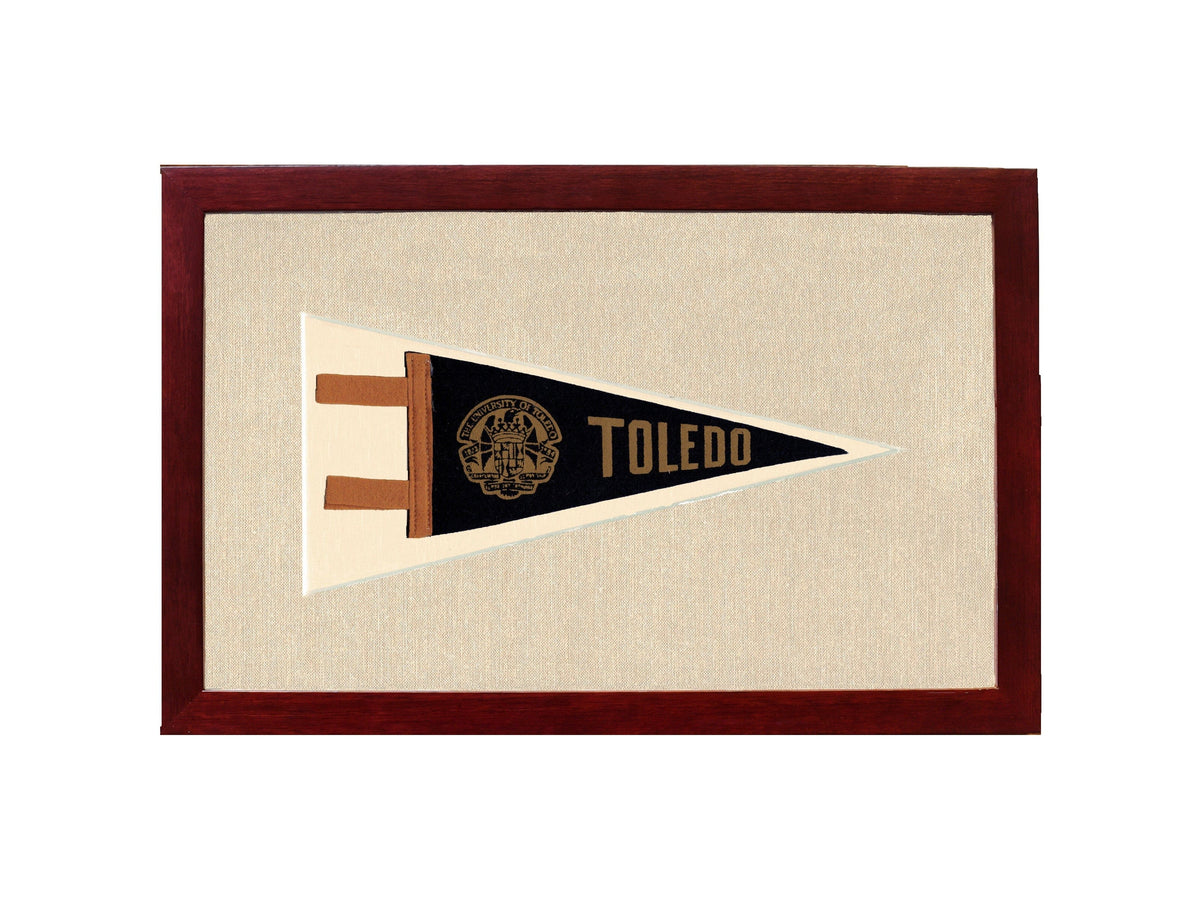 Americana Memories Vintage Pennants and Memorabilia Vintage University of Toledo Pennant