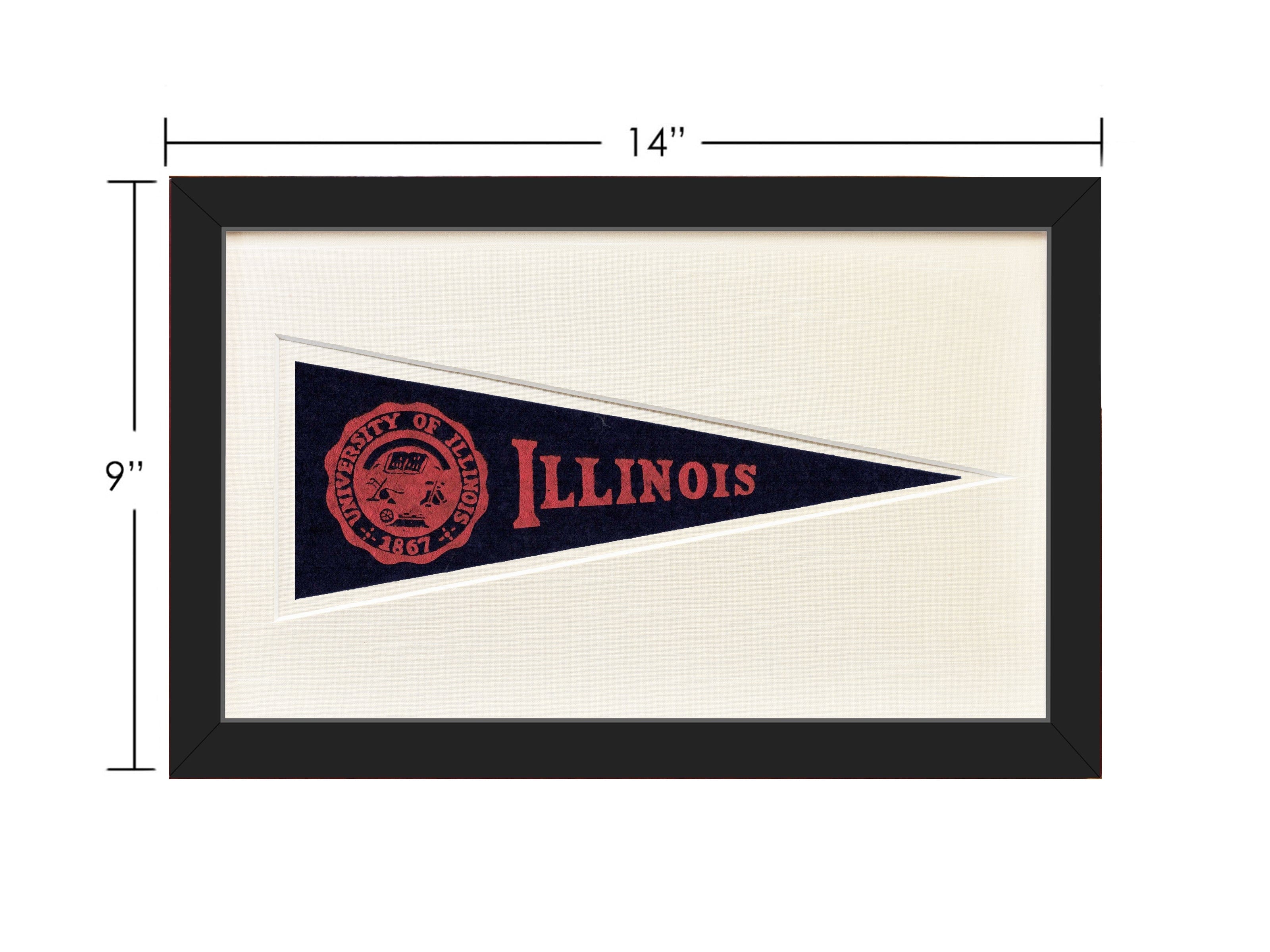 Vintage University of Illinois Hormel Pennant - My American Goods
