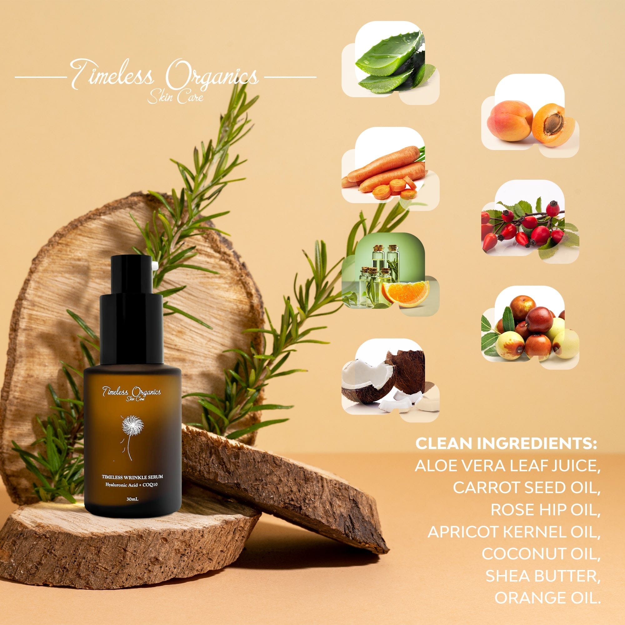 Timeless Organics Skin Care Serum Timeless Wrinkle Serum