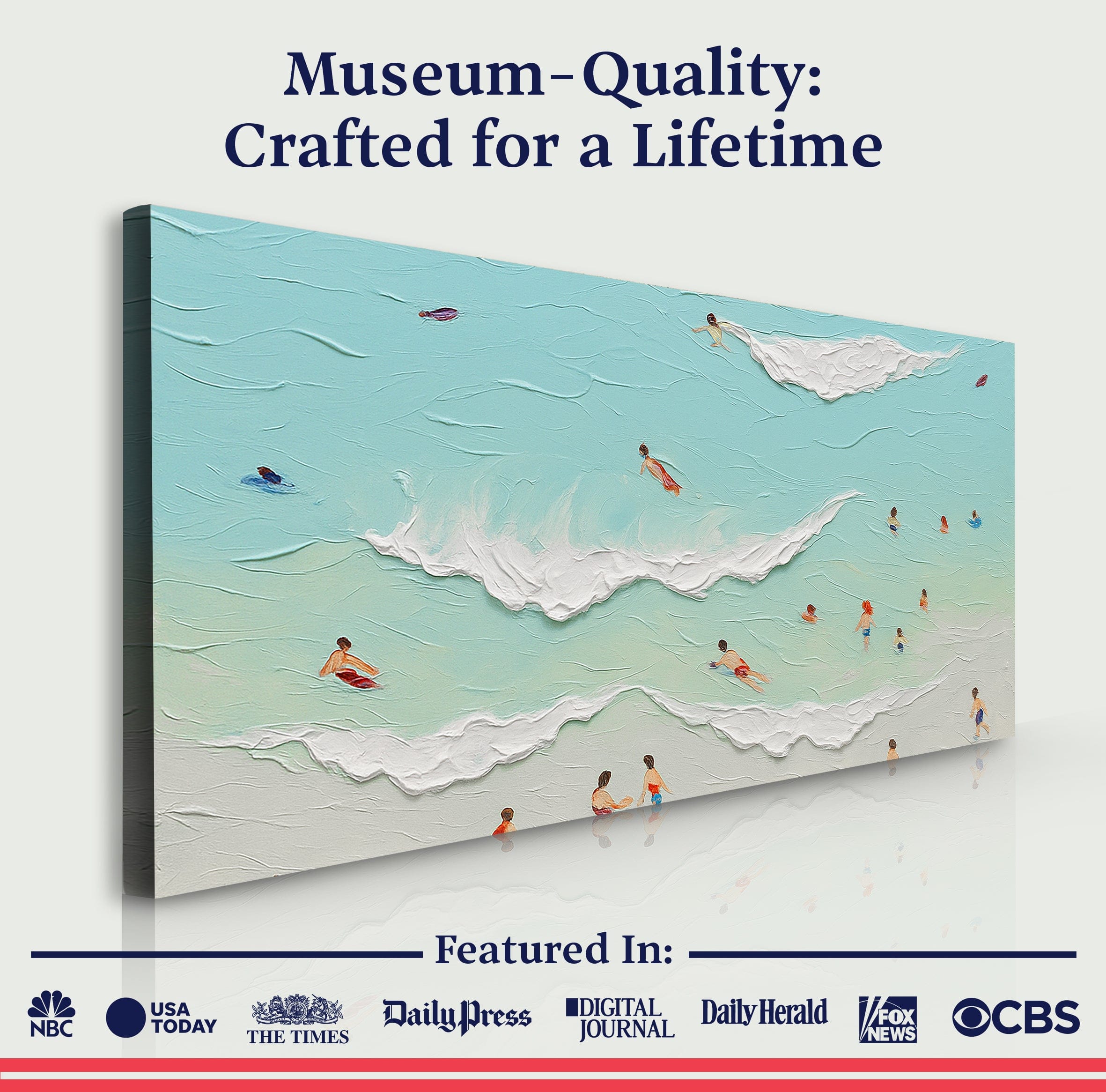 Tailored Canvases Canvas Beach Days Wall Art X