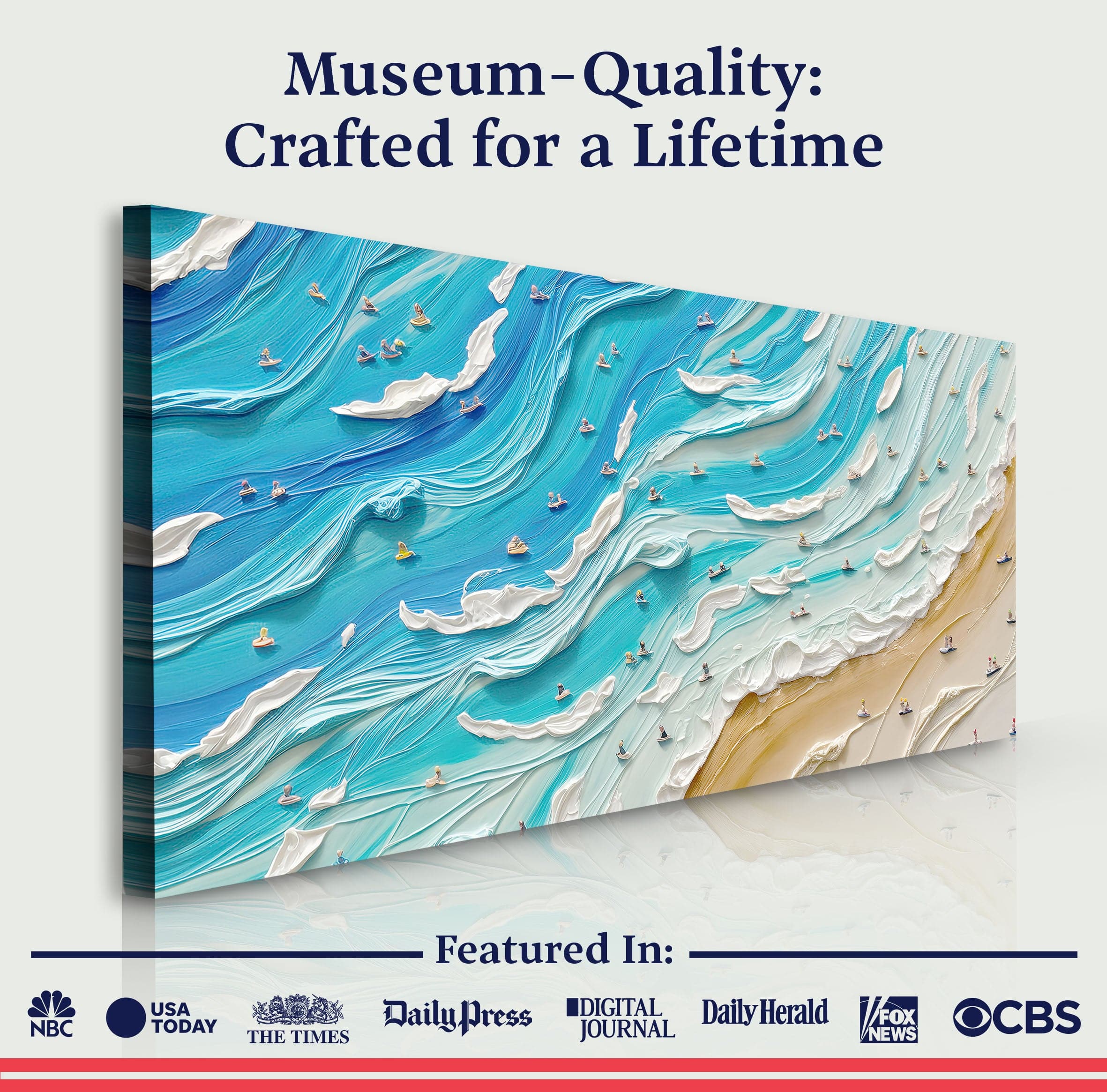Tailored Canvases Canvas Beach Days Wall Art V