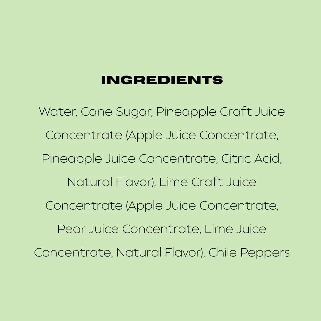 Wood Stove Kitchen Cocktail and Drink Mixers Margarita Spicy Pineapple & Lime Mixer, 16 fl oz