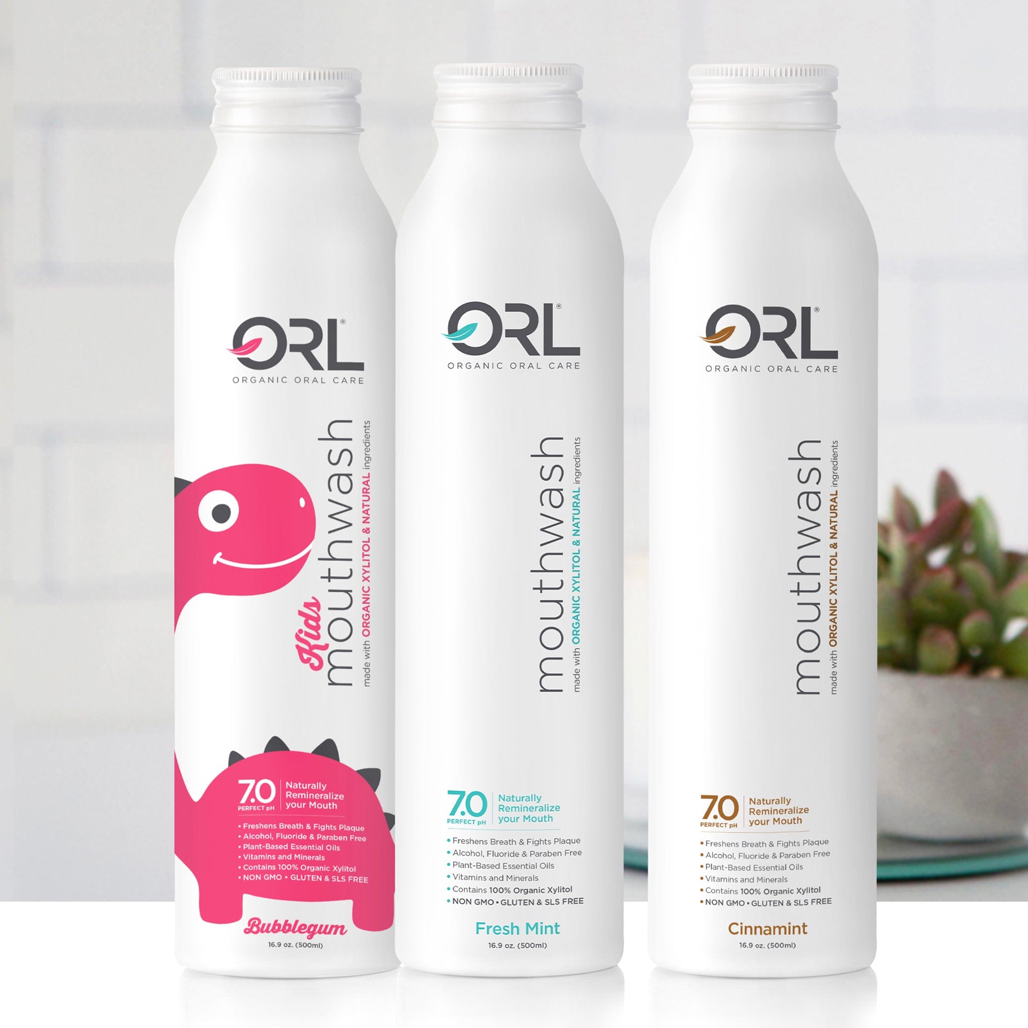 ORL Mouthwash Fresh Mint Natural Mouthwash made with the Finest Clean Ingredients